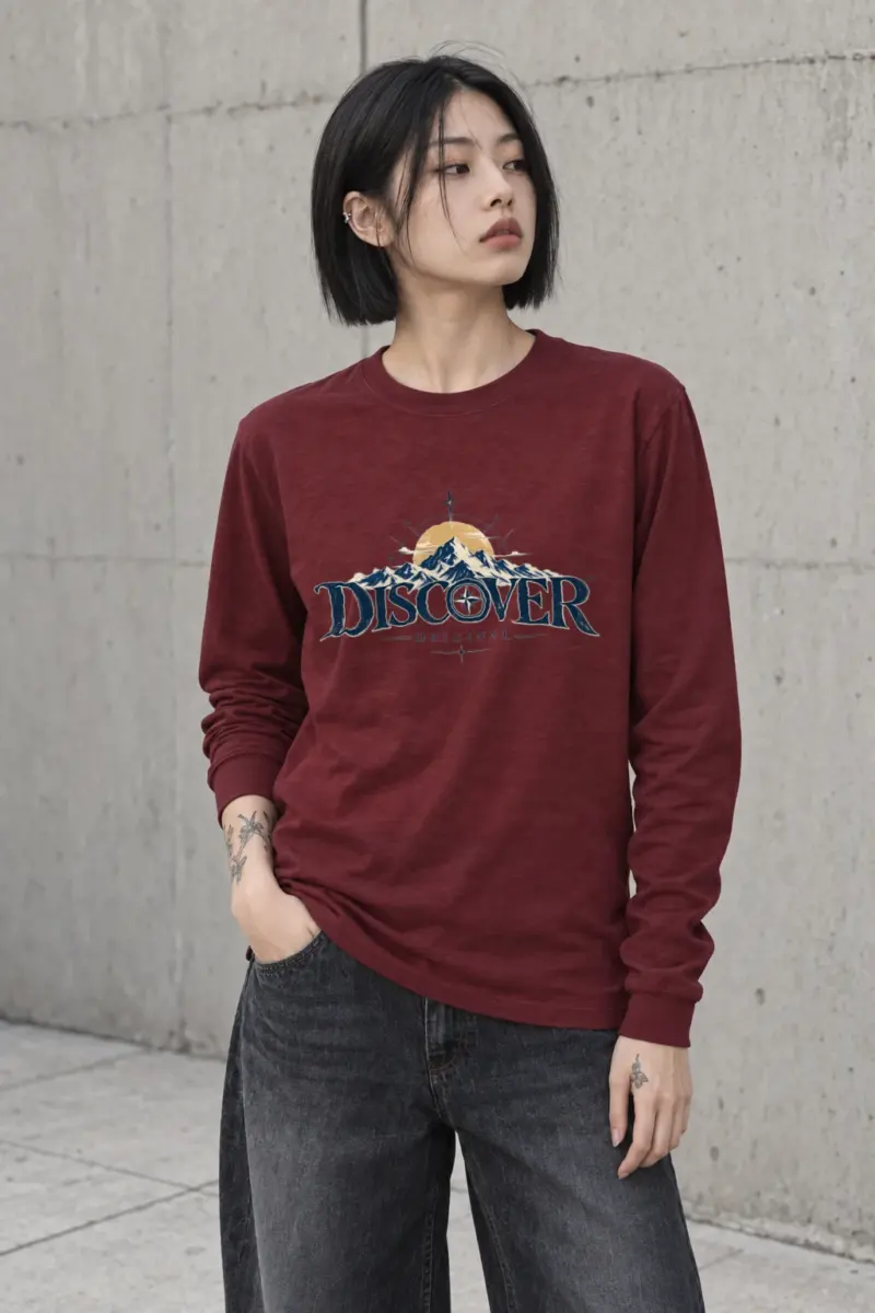 "Summit Compass" Unisex Longsleeve T-shirt