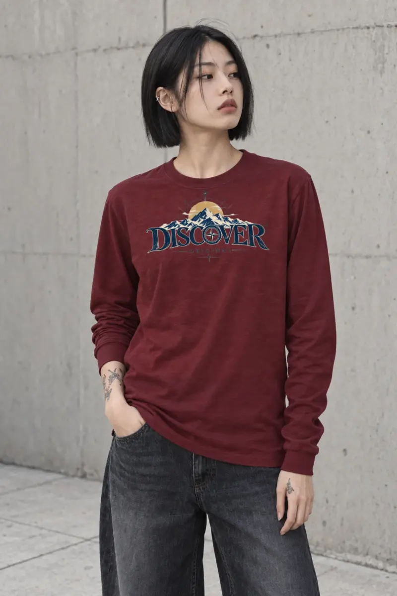 "Summit Compass" Unisex Longsleeve T-shirt