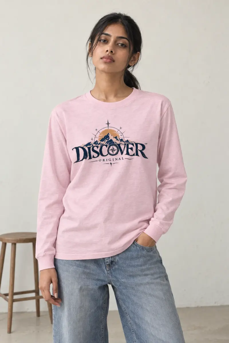 "Summit Compass" Unisex Longsleeve T-shirt | Gildan 2400