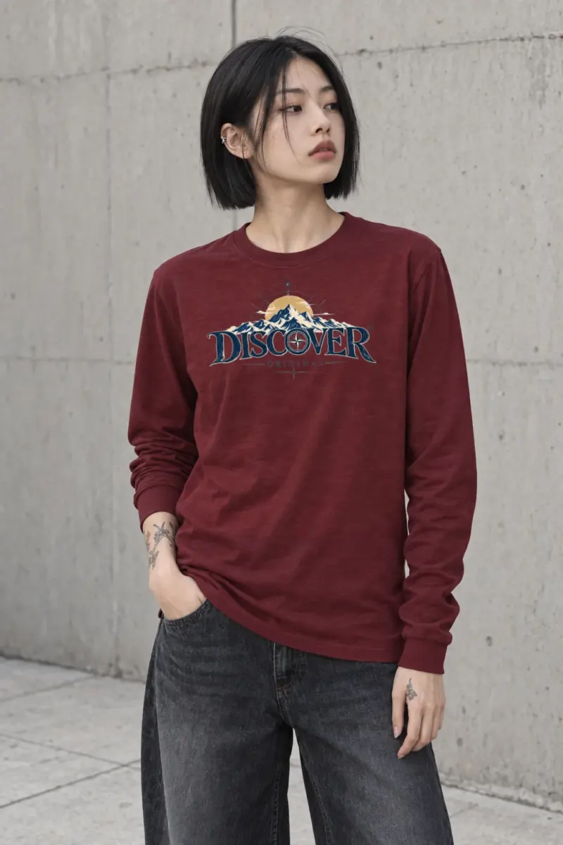 "Summit Compass" Unisex Longsleeve T-shirt