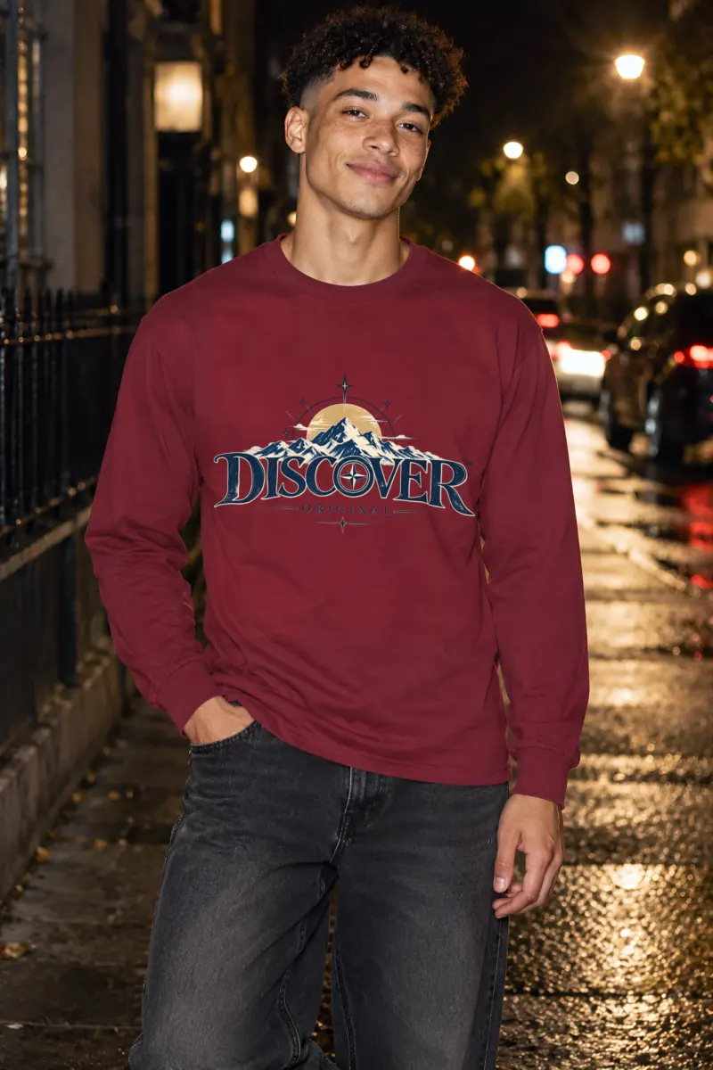 "Summit Compass" Unisex Longsleeve T-shirt