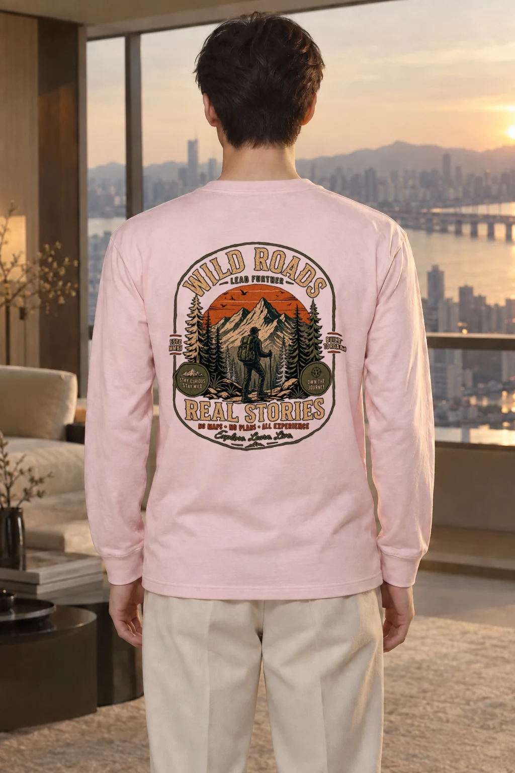 "Summit Story" Unisex Longsleeve T-shirt | Gildan 2400