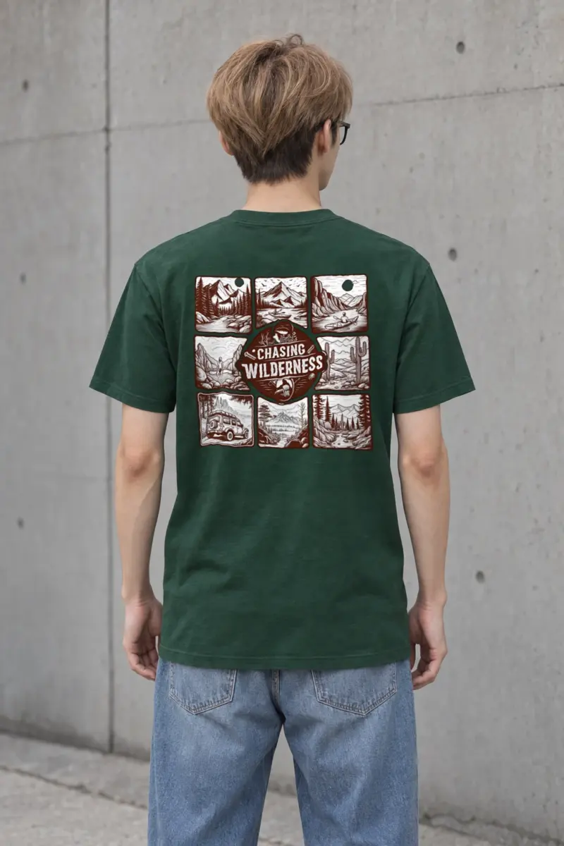 "Summit Trail Emblem" Heavyweight Unisex Crewneck T-shirt