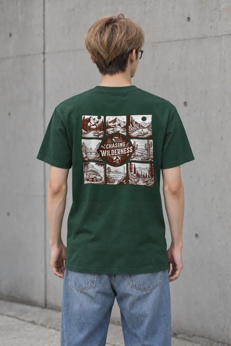 "Summit Trail Emblem" Heavyweight Unisex Crewneck T-shirt