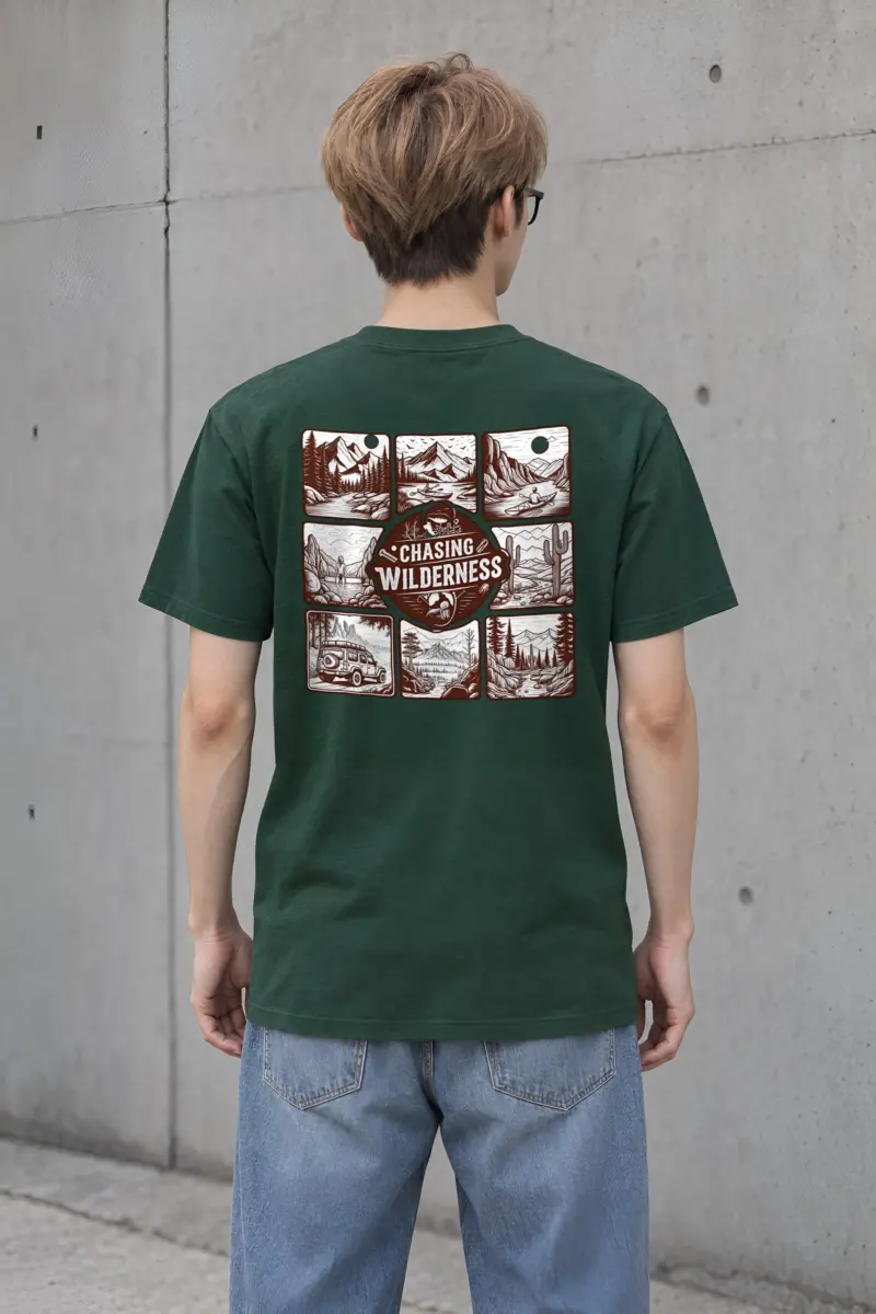 "Summit Trail Emblem" Heavyweight Unisex Crewneck T-shirt