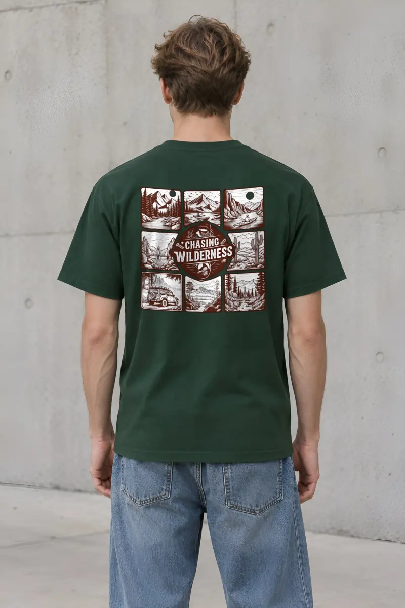 "Summit Trail Emblem" Heavyweight Unisex Crewneck T-shirt