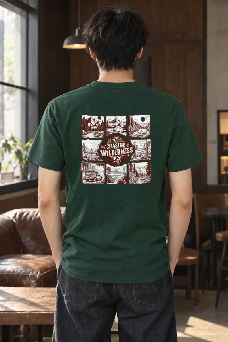 "Summit Trail Emblem" Heavyweight Unisex Crewneck T-shirt