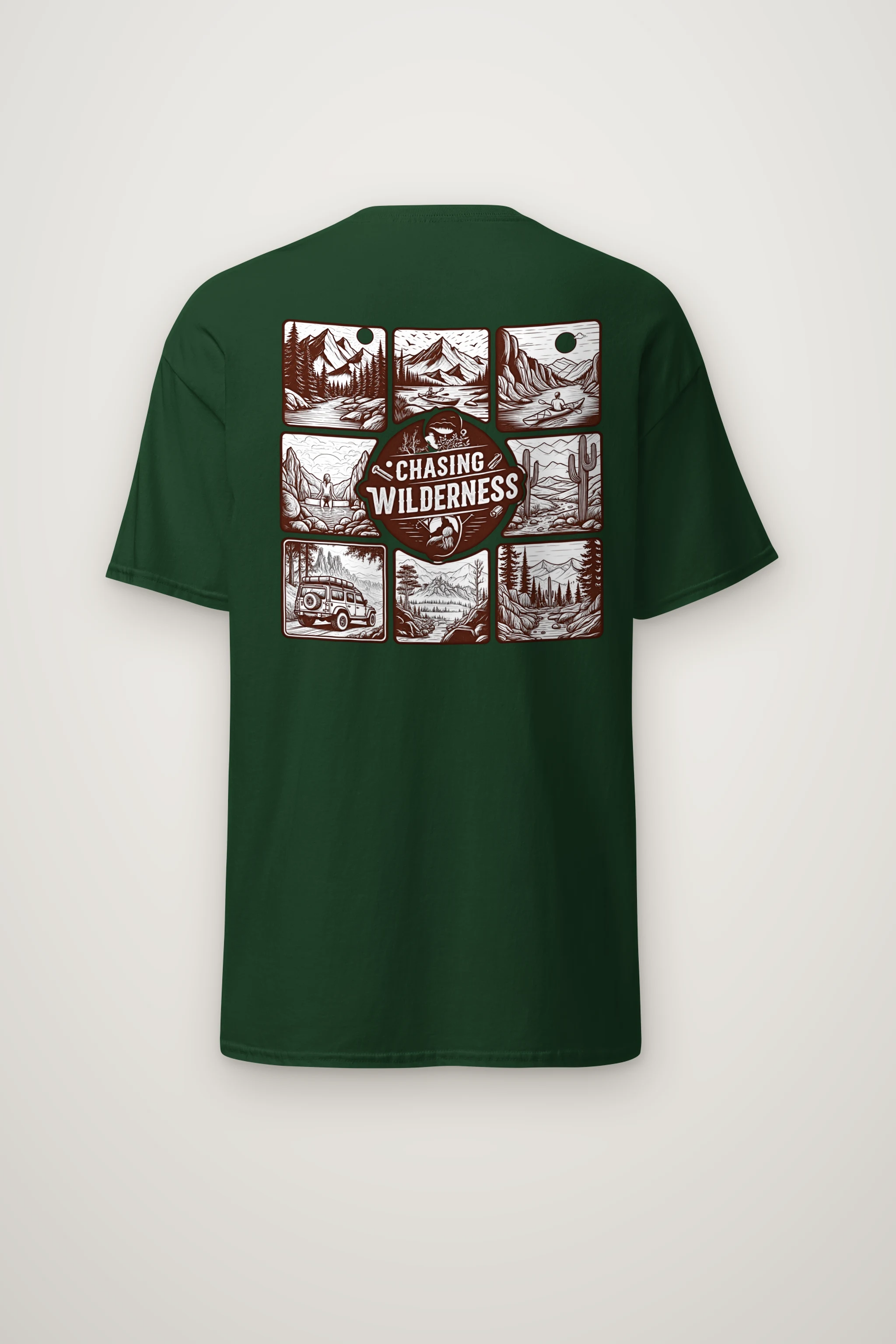 "Summit Trail Emblem" Heavyweight Unisex Crewneck T-shirt