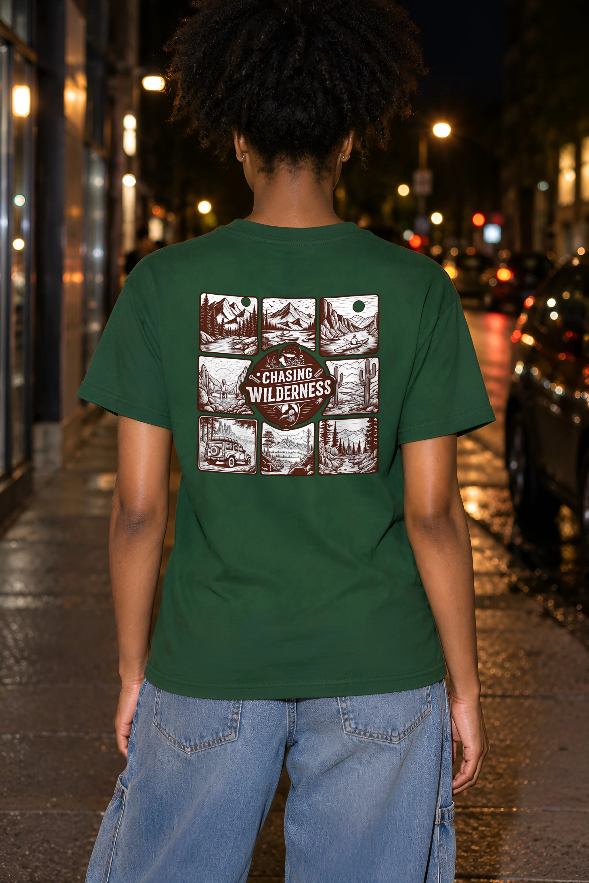 "Summit Trail Emblem" Heavyweight Unisex Crewneck T-shirt