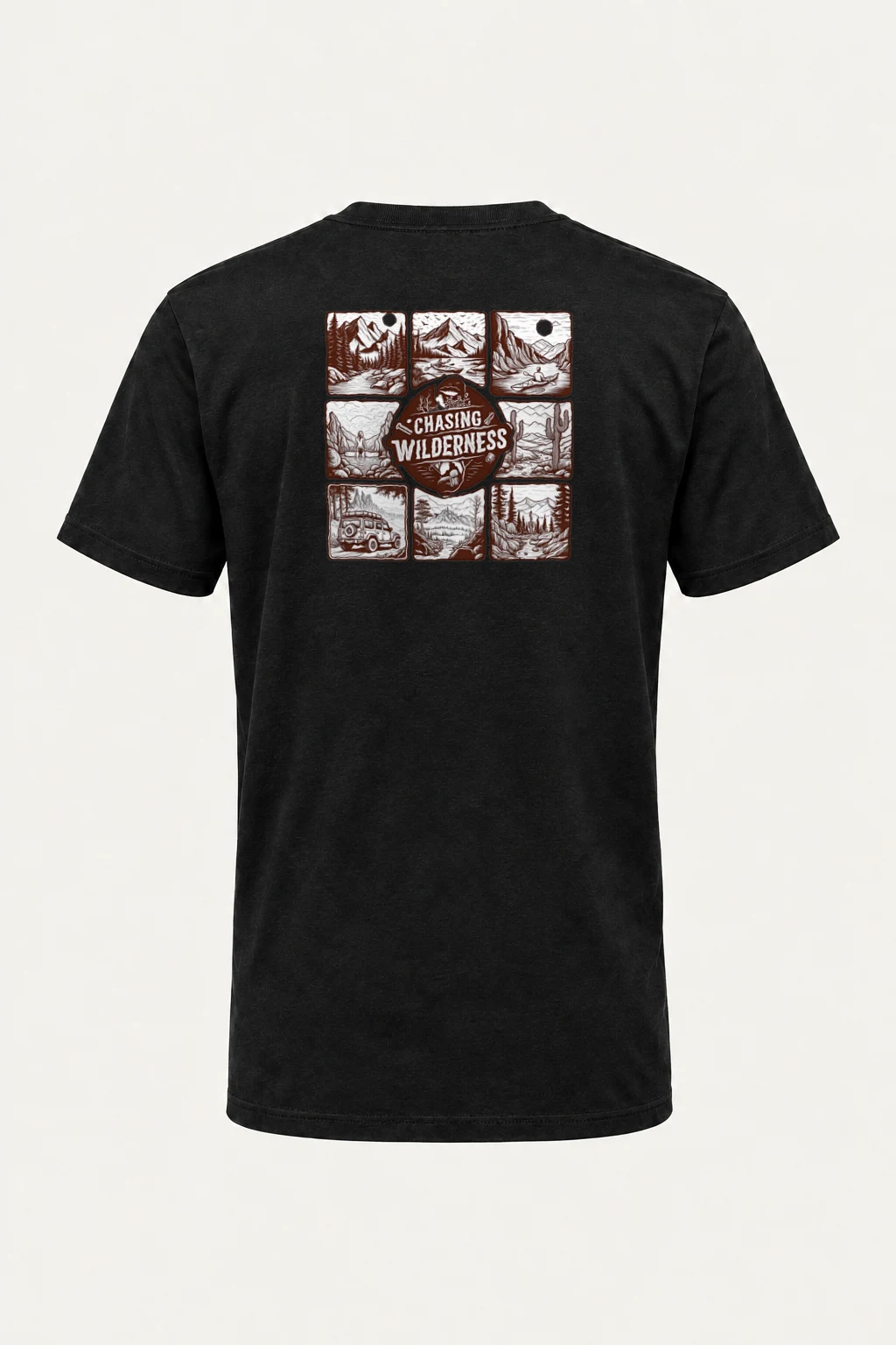 "Summit Trail Emblem" Heavyweight Unisex Crewneck T-shirt | Gildan 5000