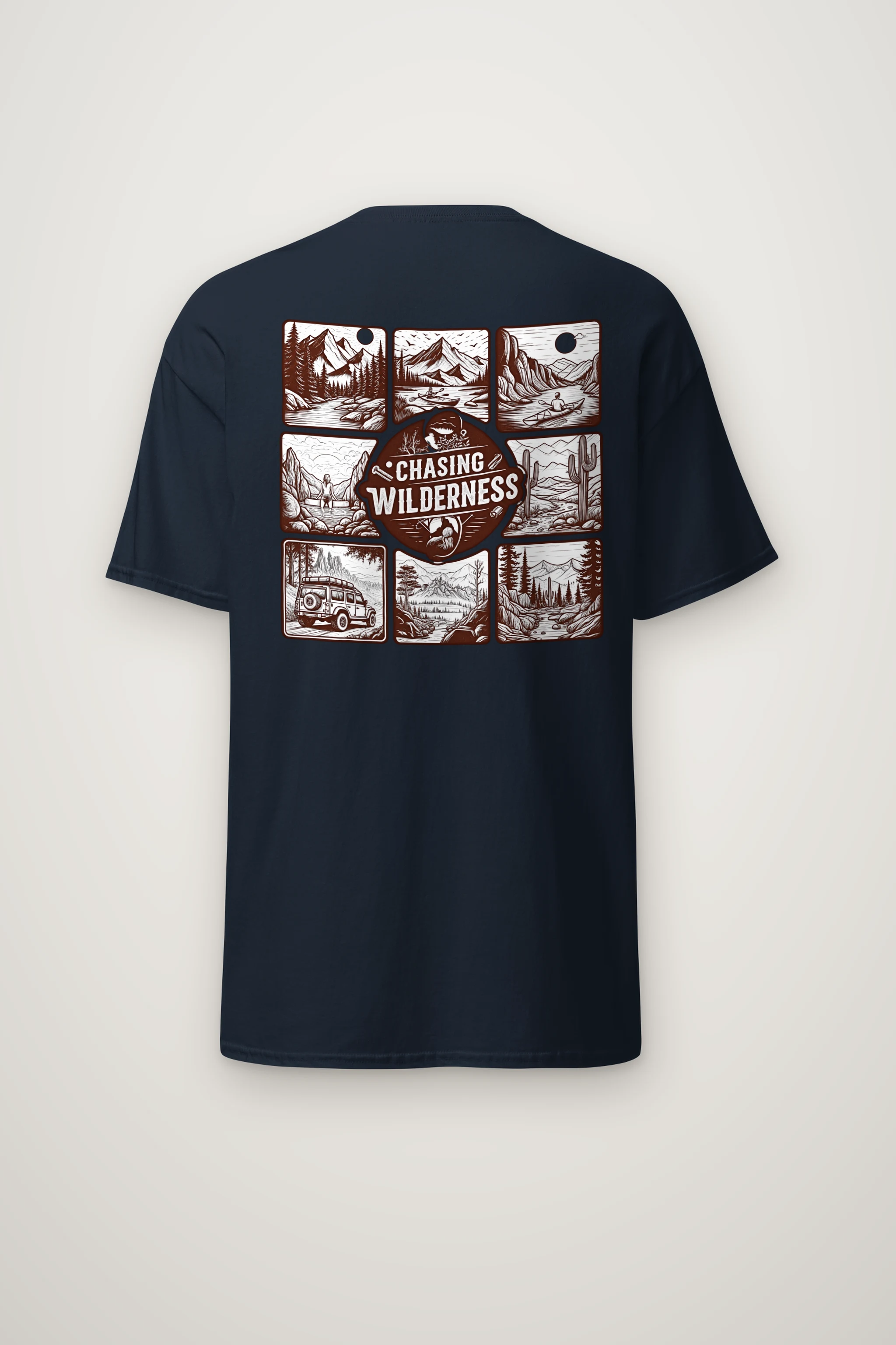 "Summit Trail Emblem" Heavyweight Unisex Crewneck T-shirt