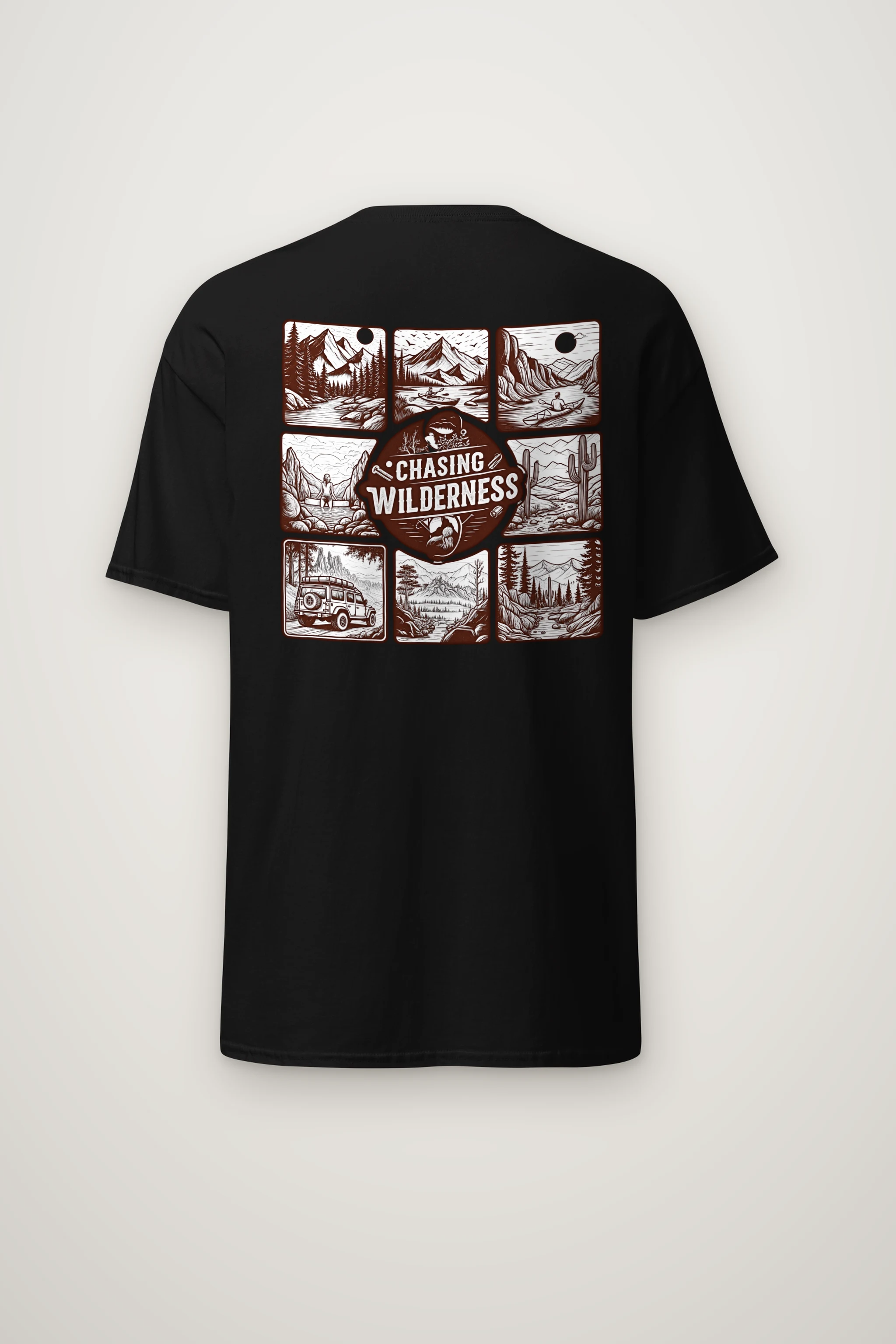 "Summit Trail Emblem" Heavyweight Unisex Crewneck T-shirt