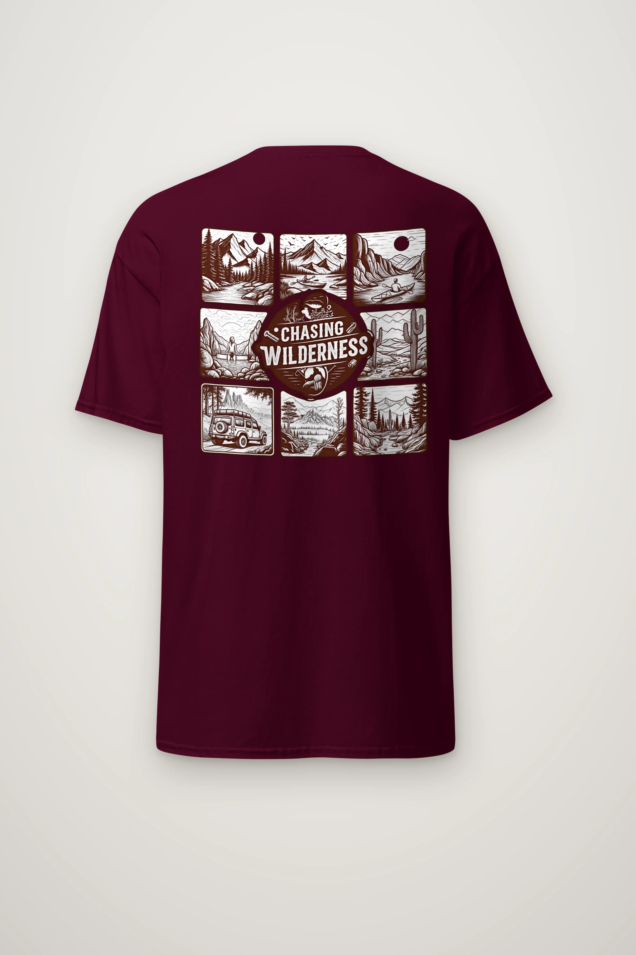"Summit Trail Emblem" Heavyweight Unisex Crewneck T-shirt