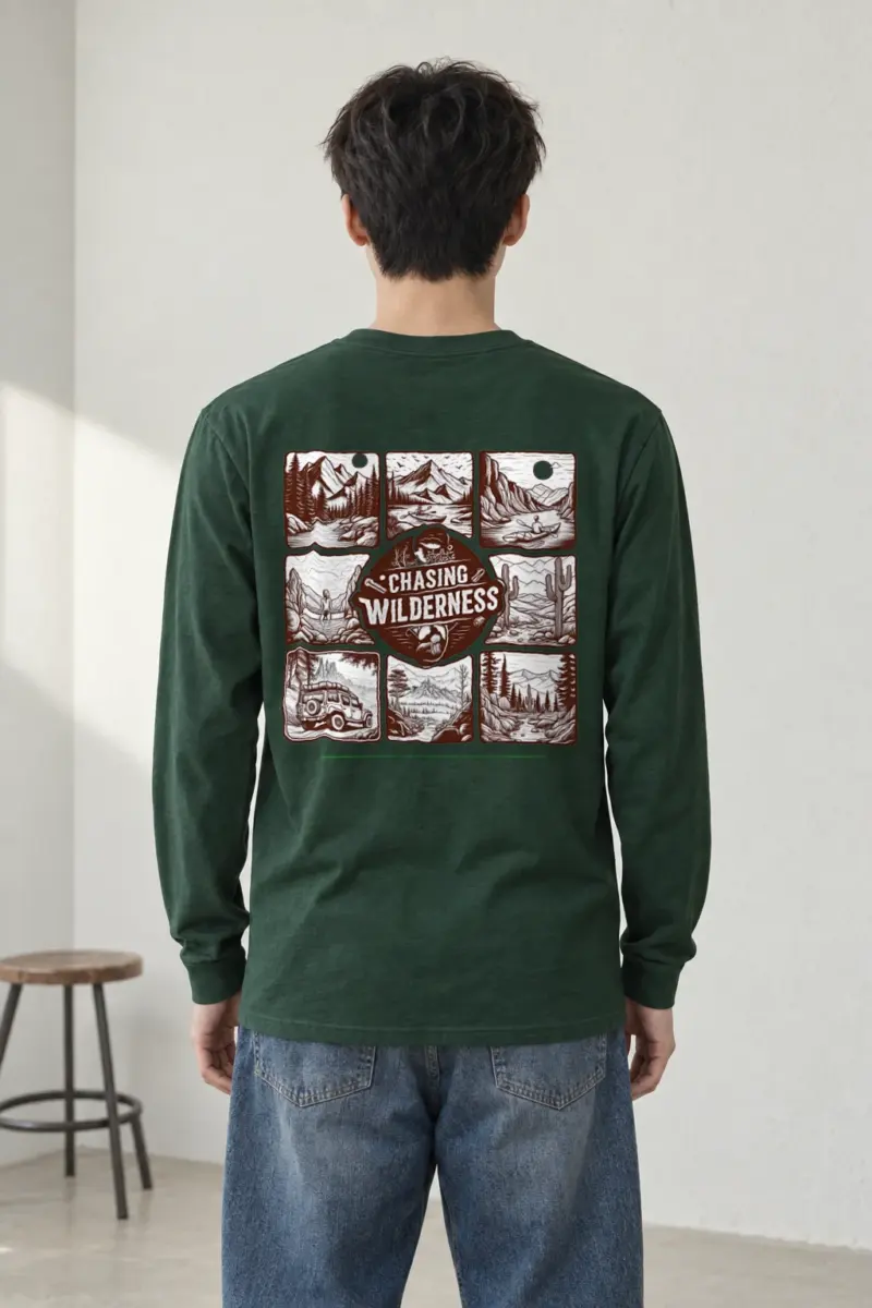 "Summit Trail Emblem" Unisex Longsleeve T-shirt | Gildan 2400