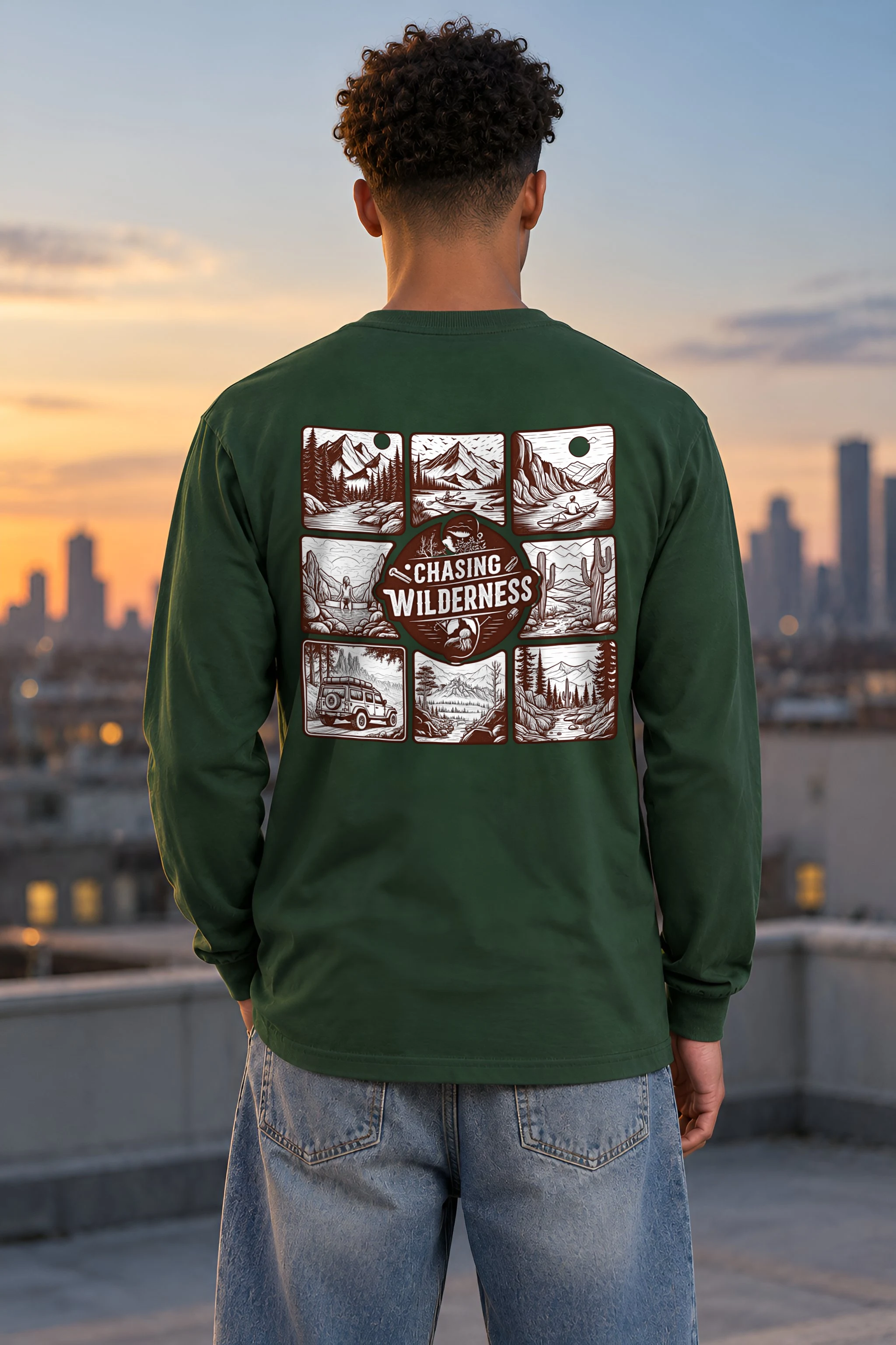 "Summit Trail Emblem" Unisex Longsleeve T-shirt