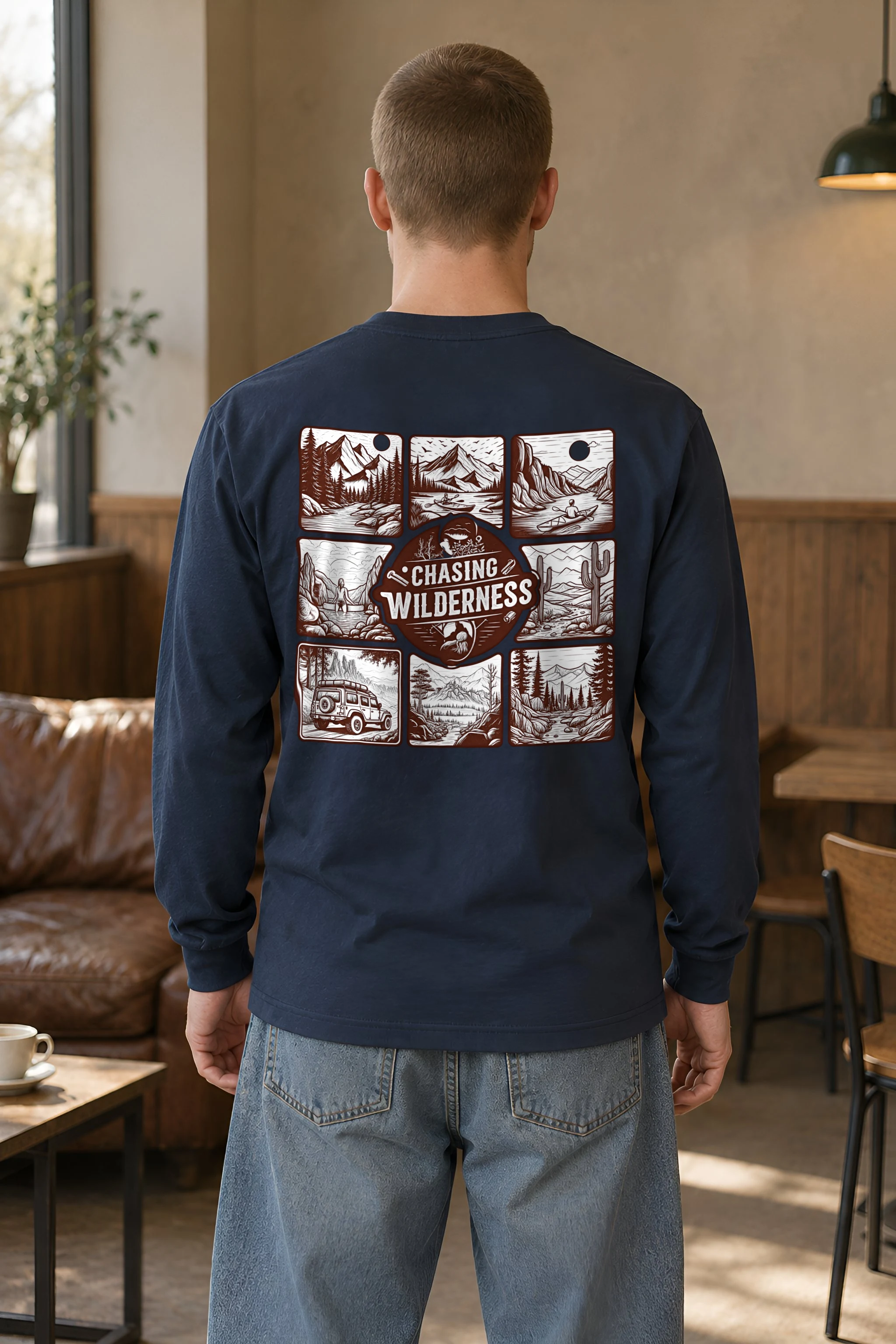 "Summit Trail Emblem" Unisex Longsleeve T-shirt