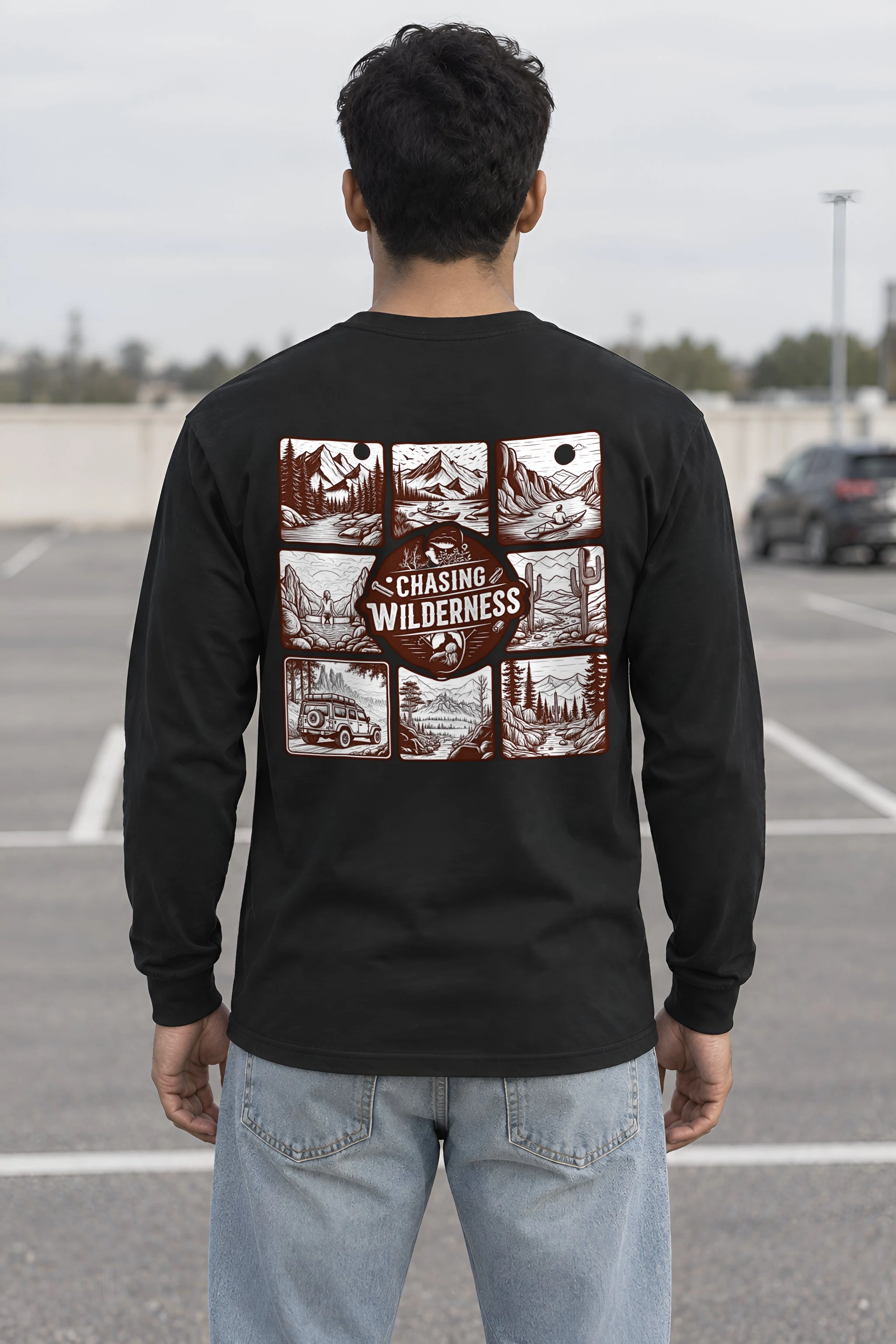"Summit Trail Emblem" Unisex Longsleeve T-shirt