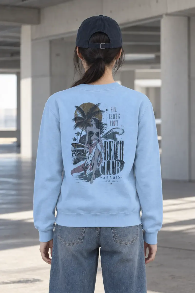"Sun Beach Party" Heavy Blend Unisex Crewneck Sweatshirt