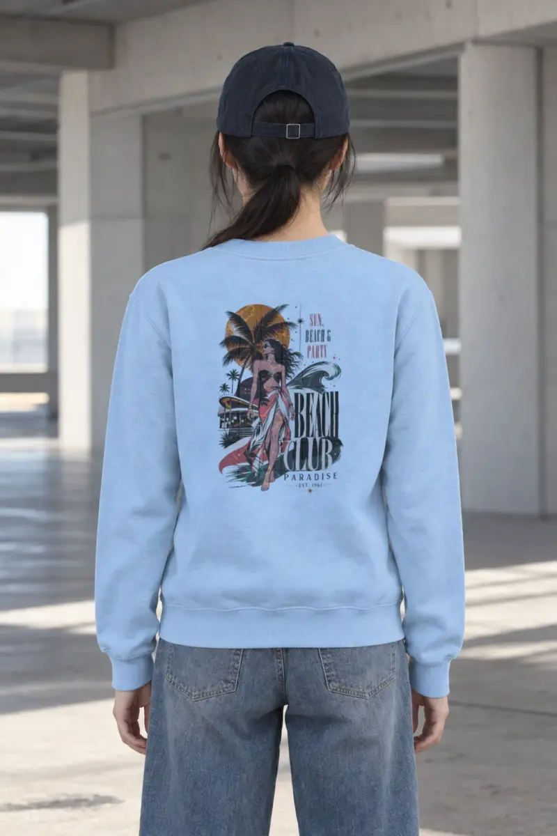 "Sun Beach Party" Heavy Blend Unisex Crewneck Sweatshirt