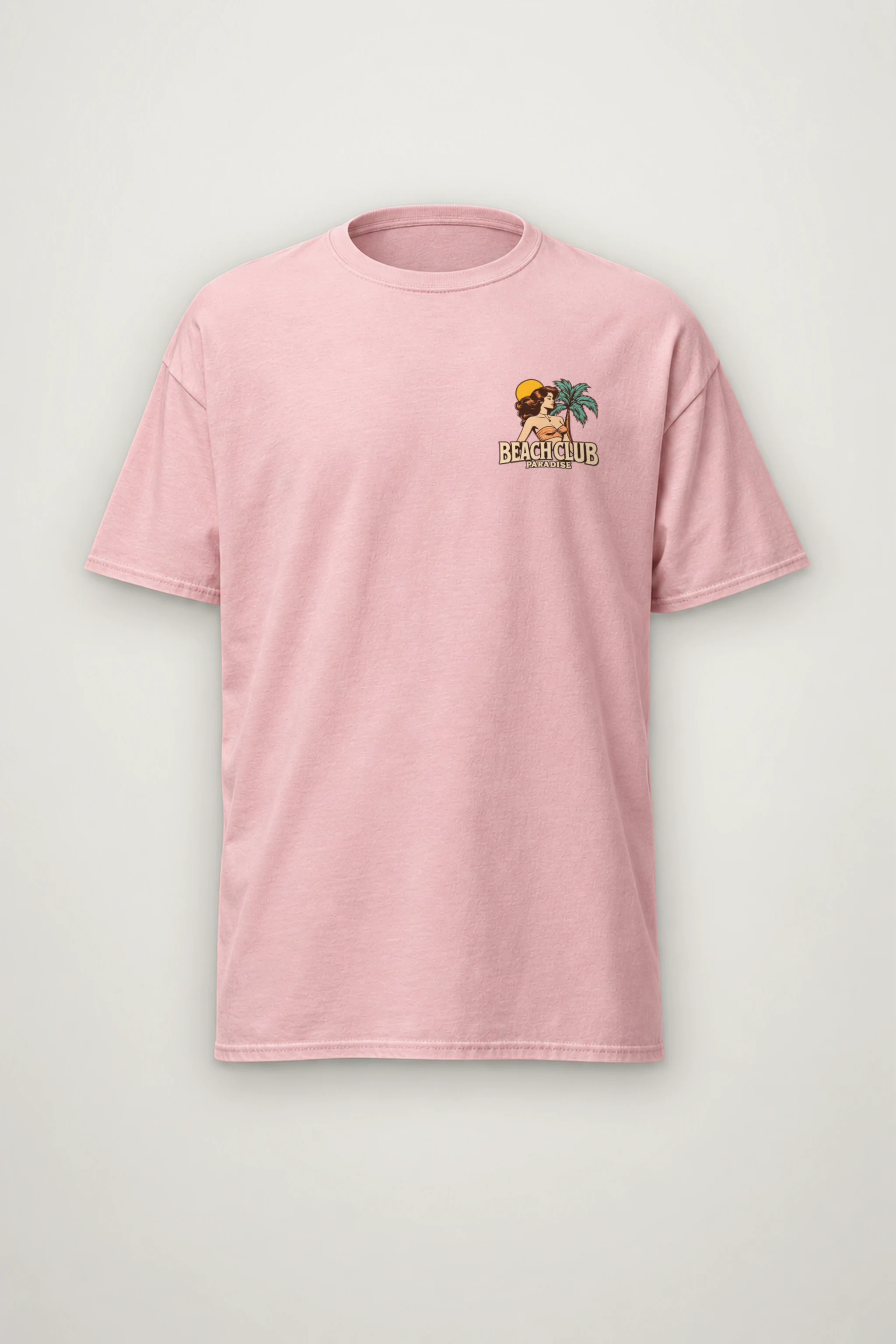 "Sun, Beach & Party" Heavyweight Unisex Crewneck T-shirt