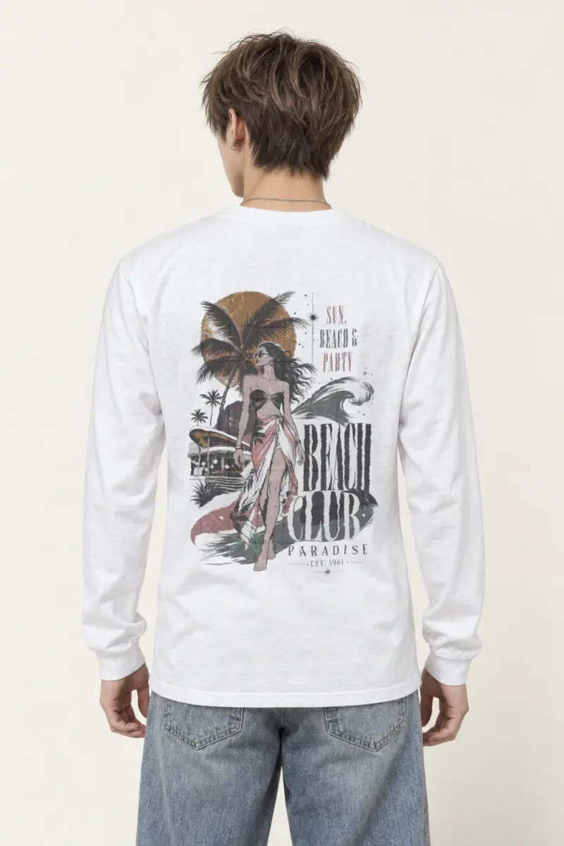 "Sun, Beach & Party" Unisex Longsleeve T-shirt
