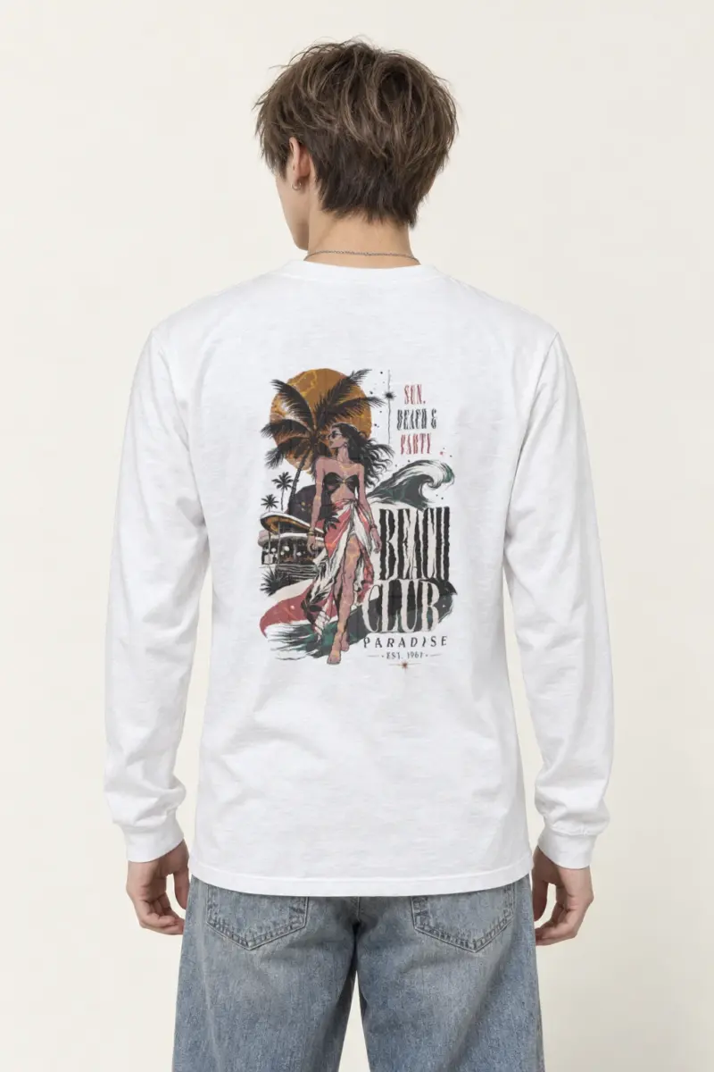 "Sun, Beach & Party" Unisex Longsleeve T-shirt