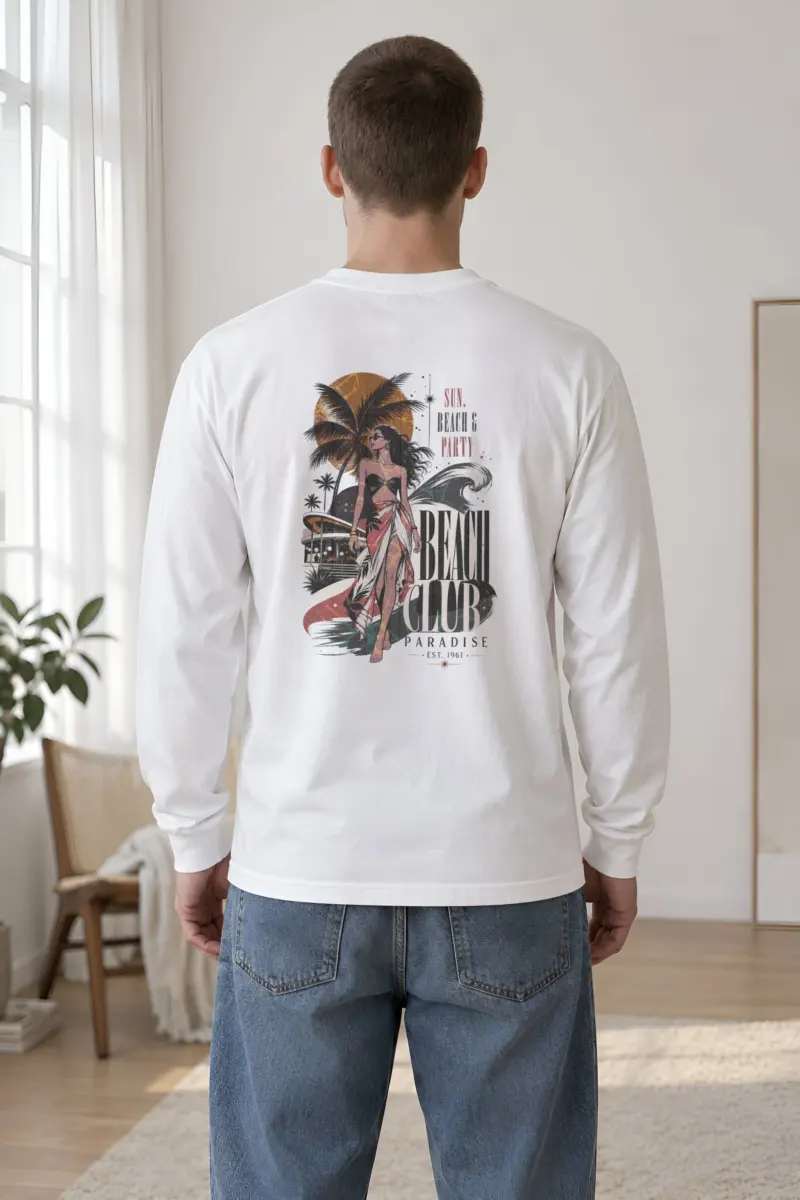 "Sun, Beach & Party" Unisex Longsleeve T-shirt