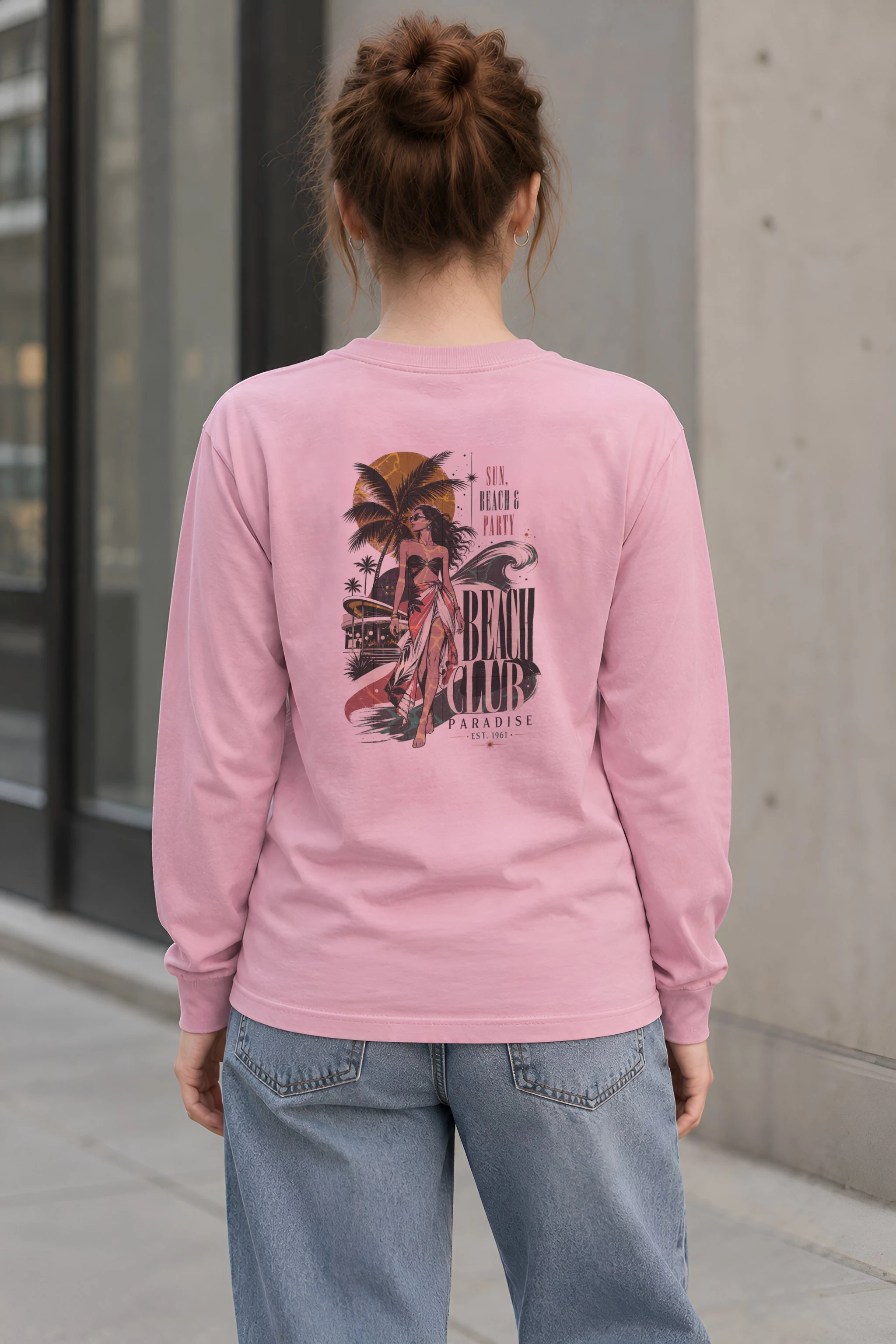 "Sun, Beach & Party" Unisex Longsleeve T-shirt