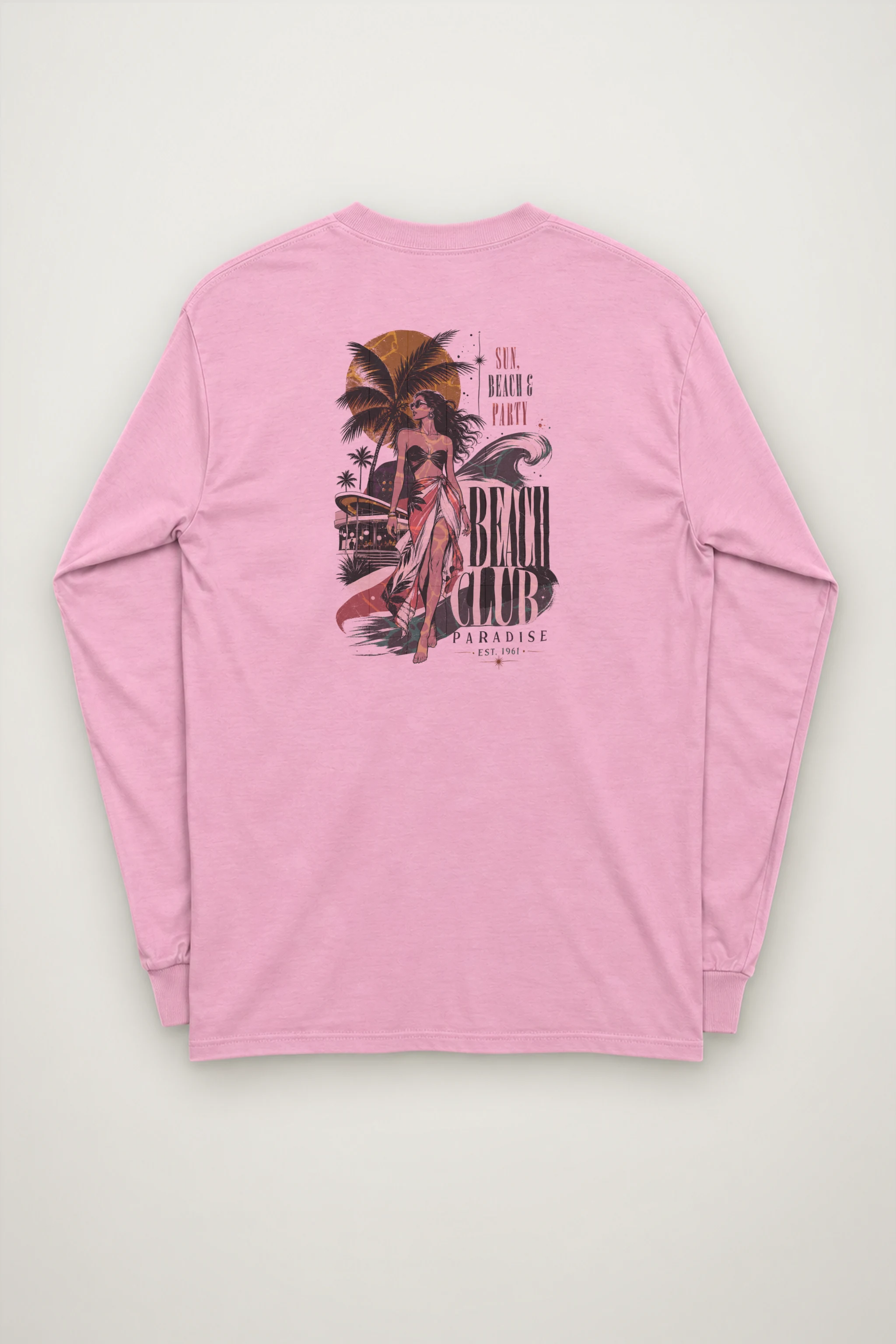 "Sun, Beach & Party" Unisex Longsleeve T-shirt