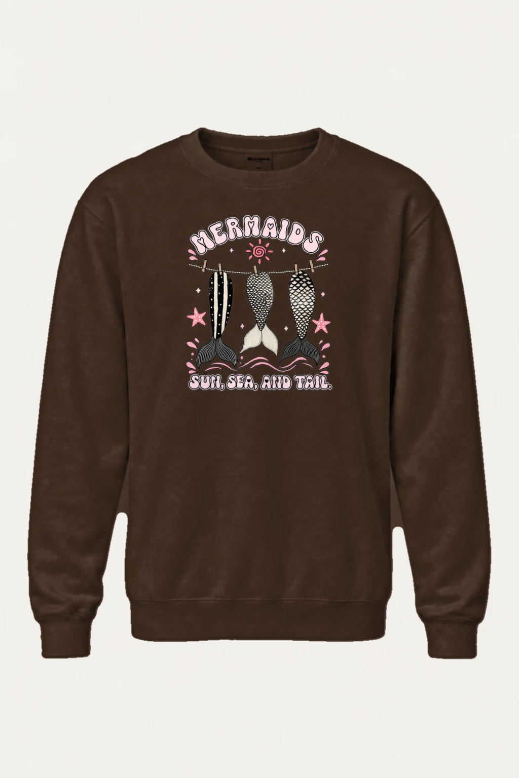 "Sun, Sea, And Tail" Heavy Blend Unisex Crewneck Sweatshirt | Gildan 18000