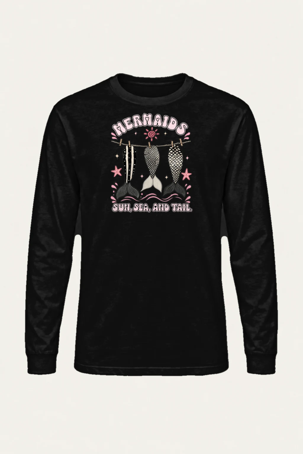 "Sun, Sea, And Tail" Unisex Longsleeve T-shirt | Gildan 2400