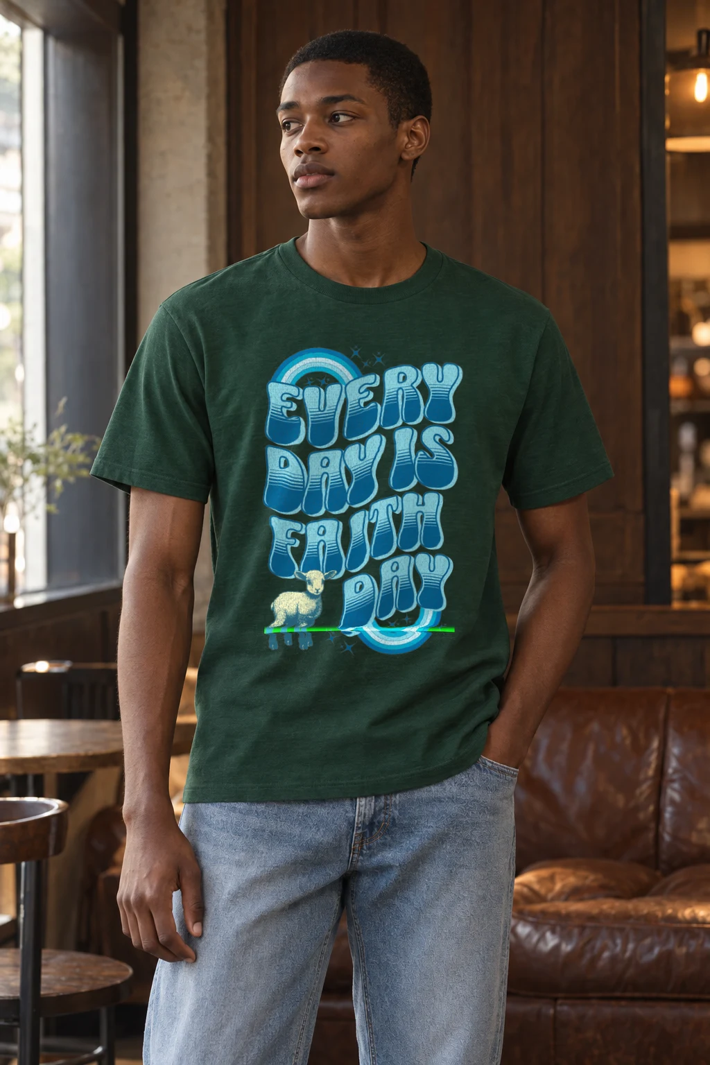 "Sunday Is Funday" Heavyweight Unisex Crewneck T-shirt | Gildan 5000
