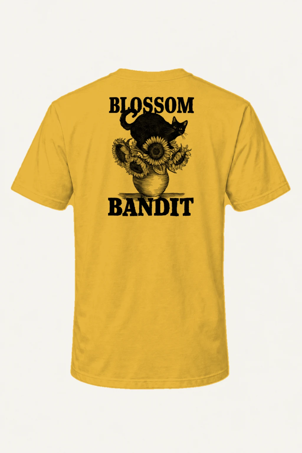 "Sunflower Sentinel" Heavyweight Unisex Crewneck T-shirt | Gildan 5000