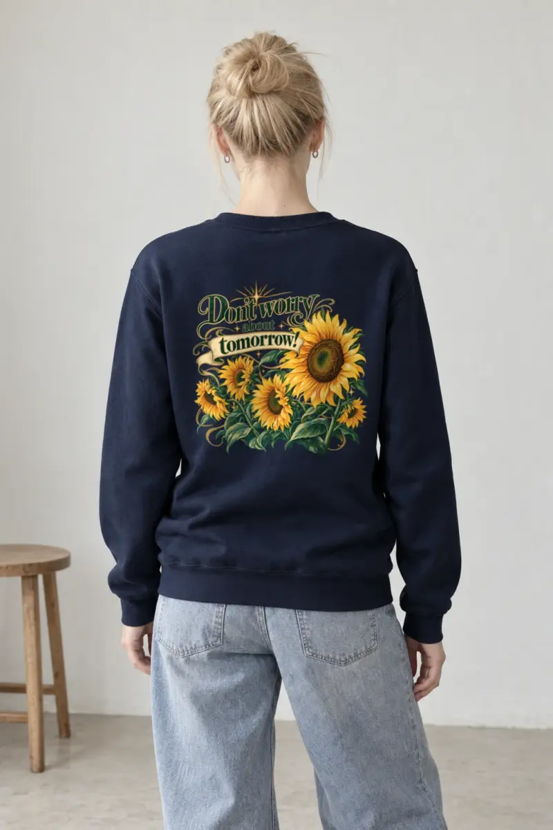 "Sunflower Tomorrow" Heavy Blend Unisex Crewneck Sweatshirt