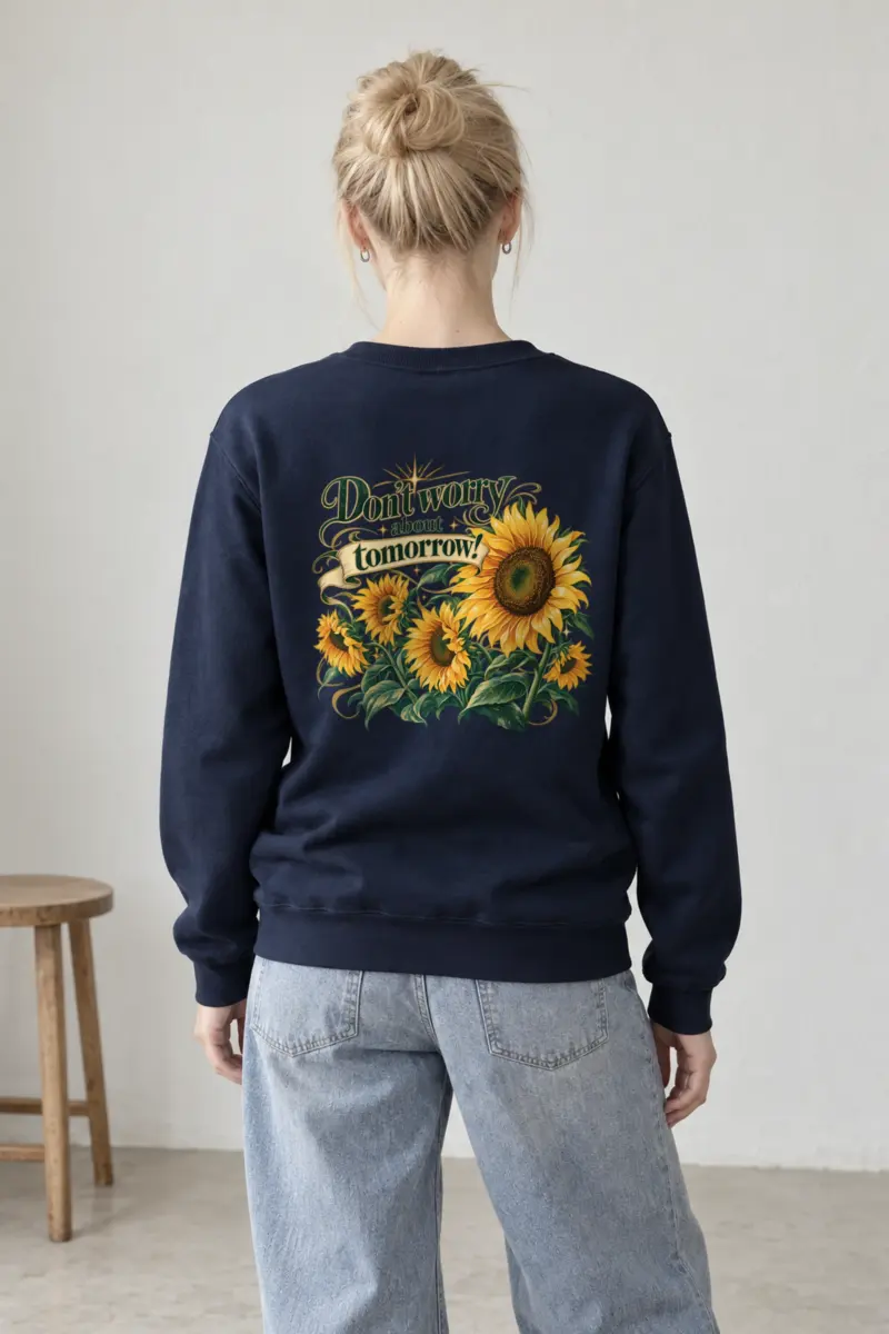 "Sunflower Tomorrow" Heavy Blend Unisex Crewneck Sweatshirt