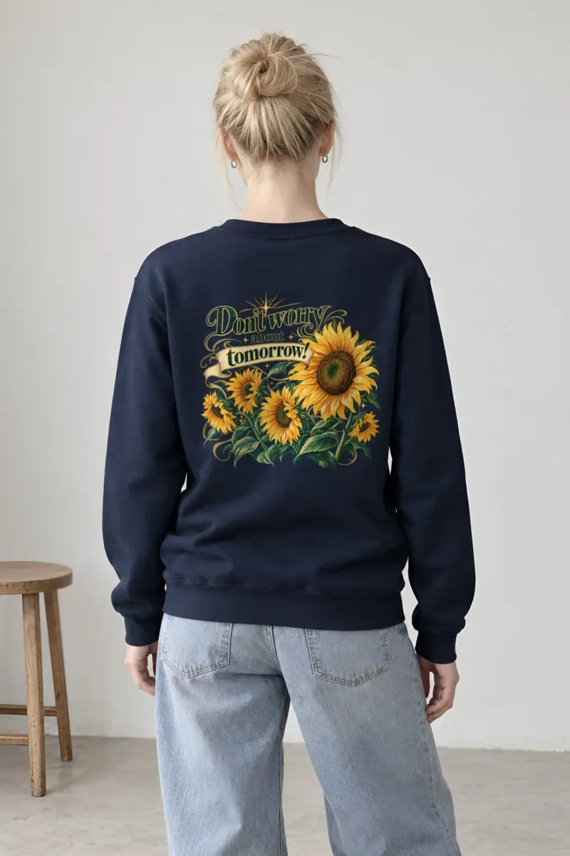 "Sunflower Tomorrow" Heavy Blend Unisex Crewneck Sweatshirt