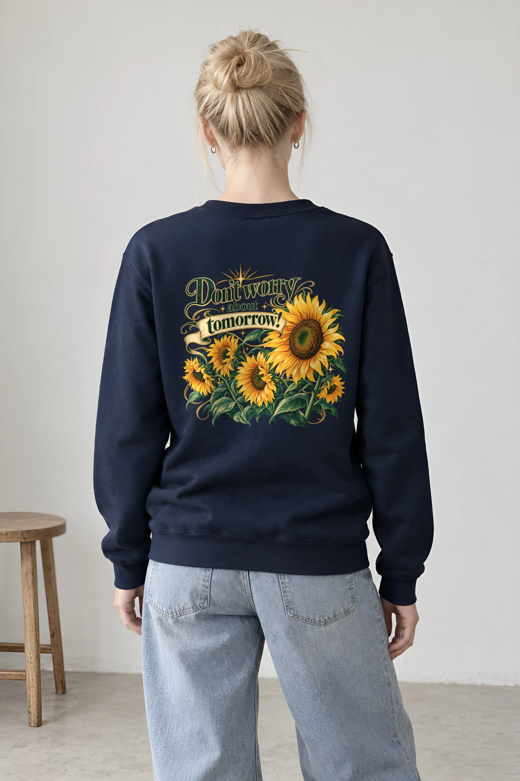 "Sunflower Tomorrow" Heavy Blend Unisex Crewneck Sweatshirt