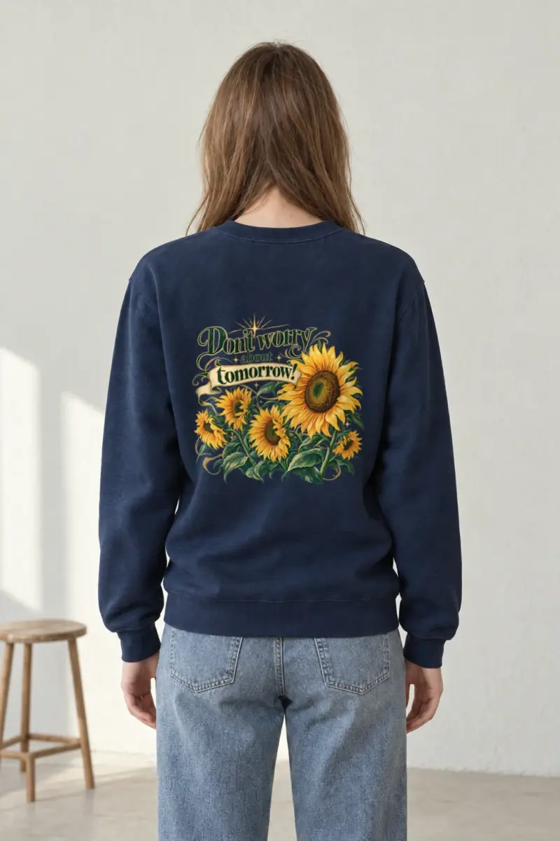 "Sunflower Tomorrow" Heavy Blend Unisex Crewneck Sweatshirt
