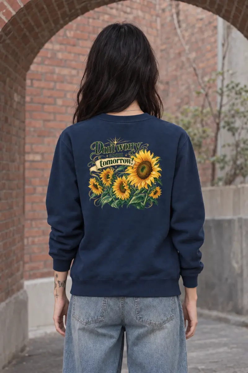 "Sunflower Tomorrow" Heavy Blend Unisex Crewneck Sweatshirt