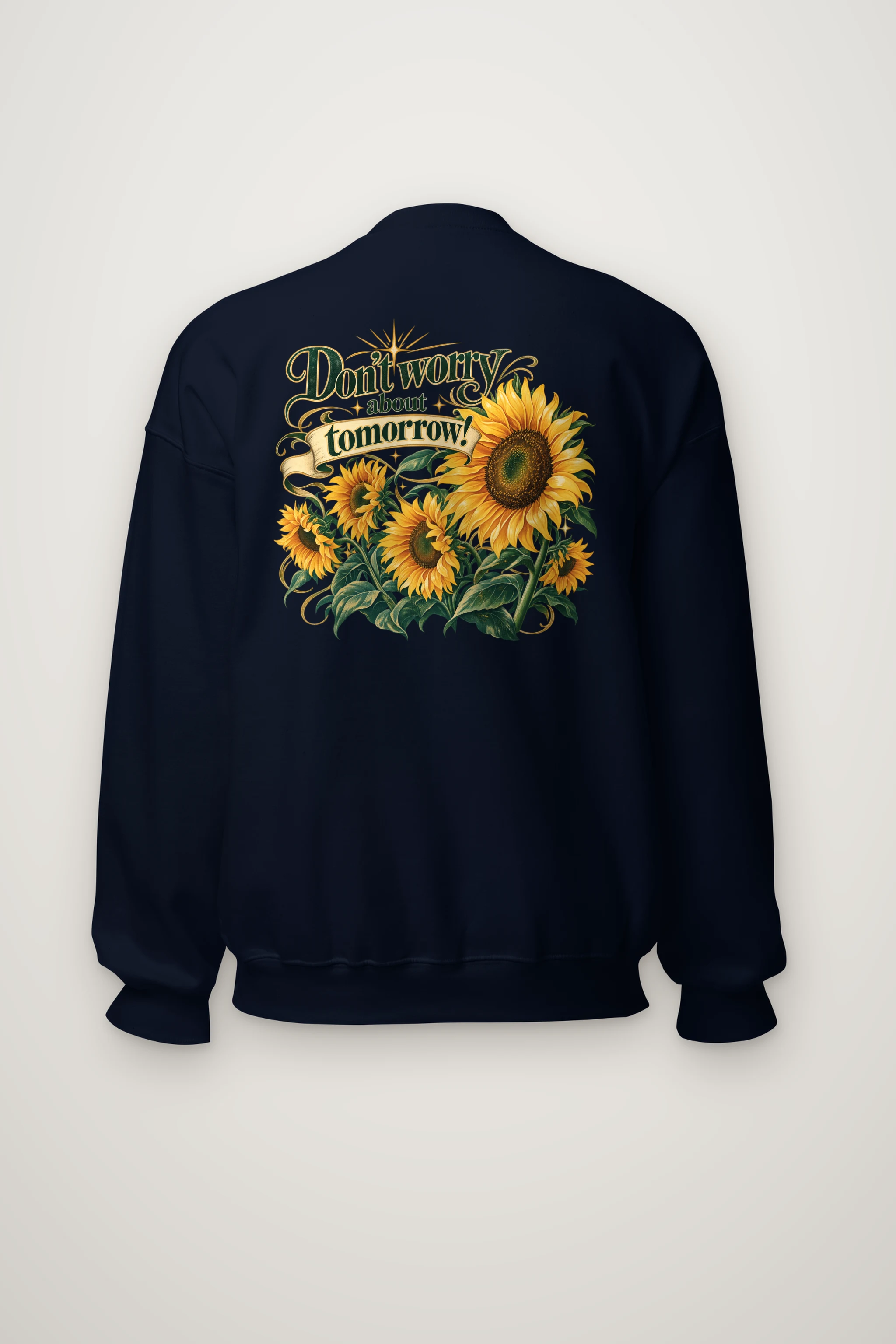 "Sunflower Tomorrow" Heavy Blend Unisex Crewneck Sweatshirt