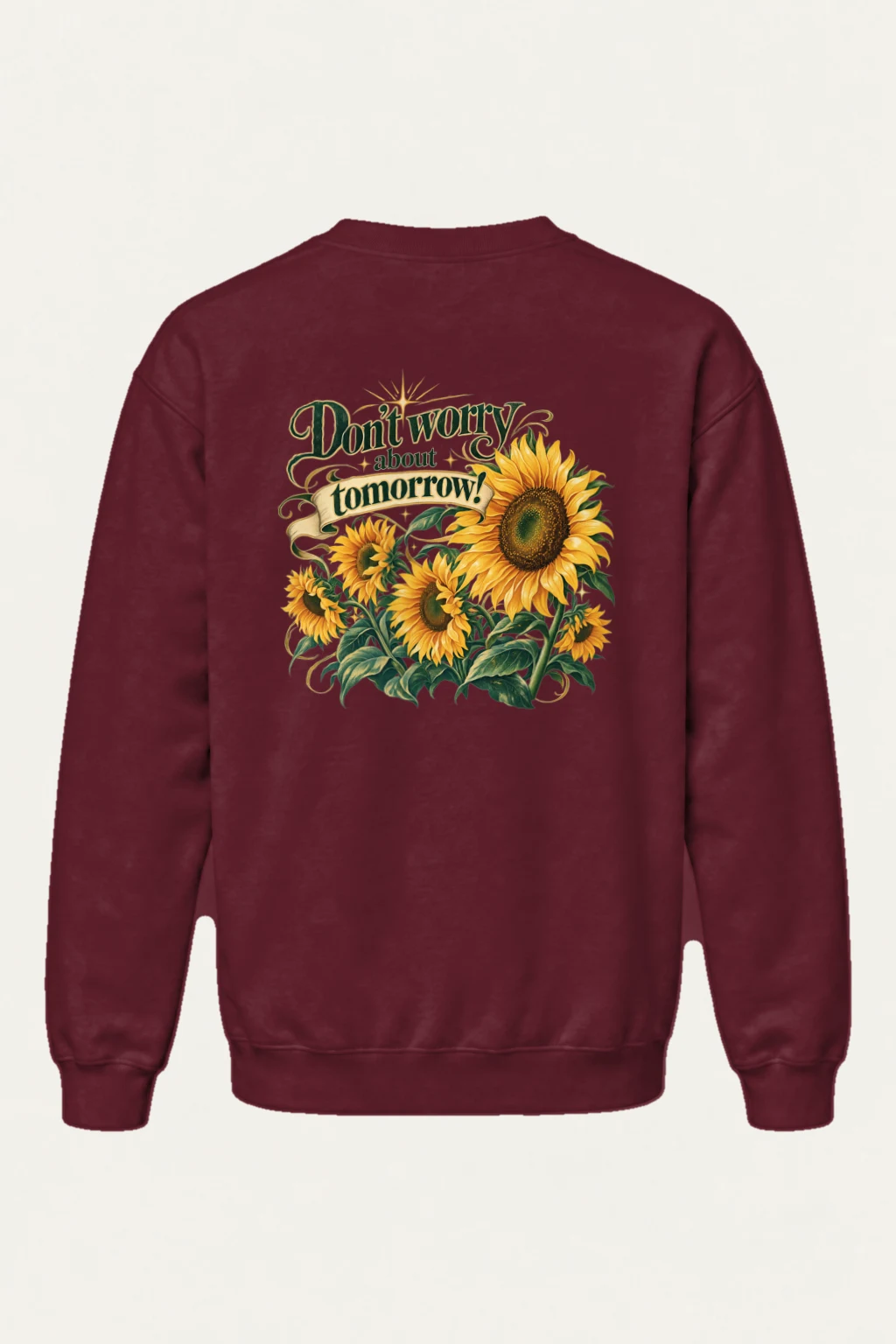 "Sunflower Tomorrow" Heavy Blend Unisex Crewneck Sweatshirt | Gildan 18000