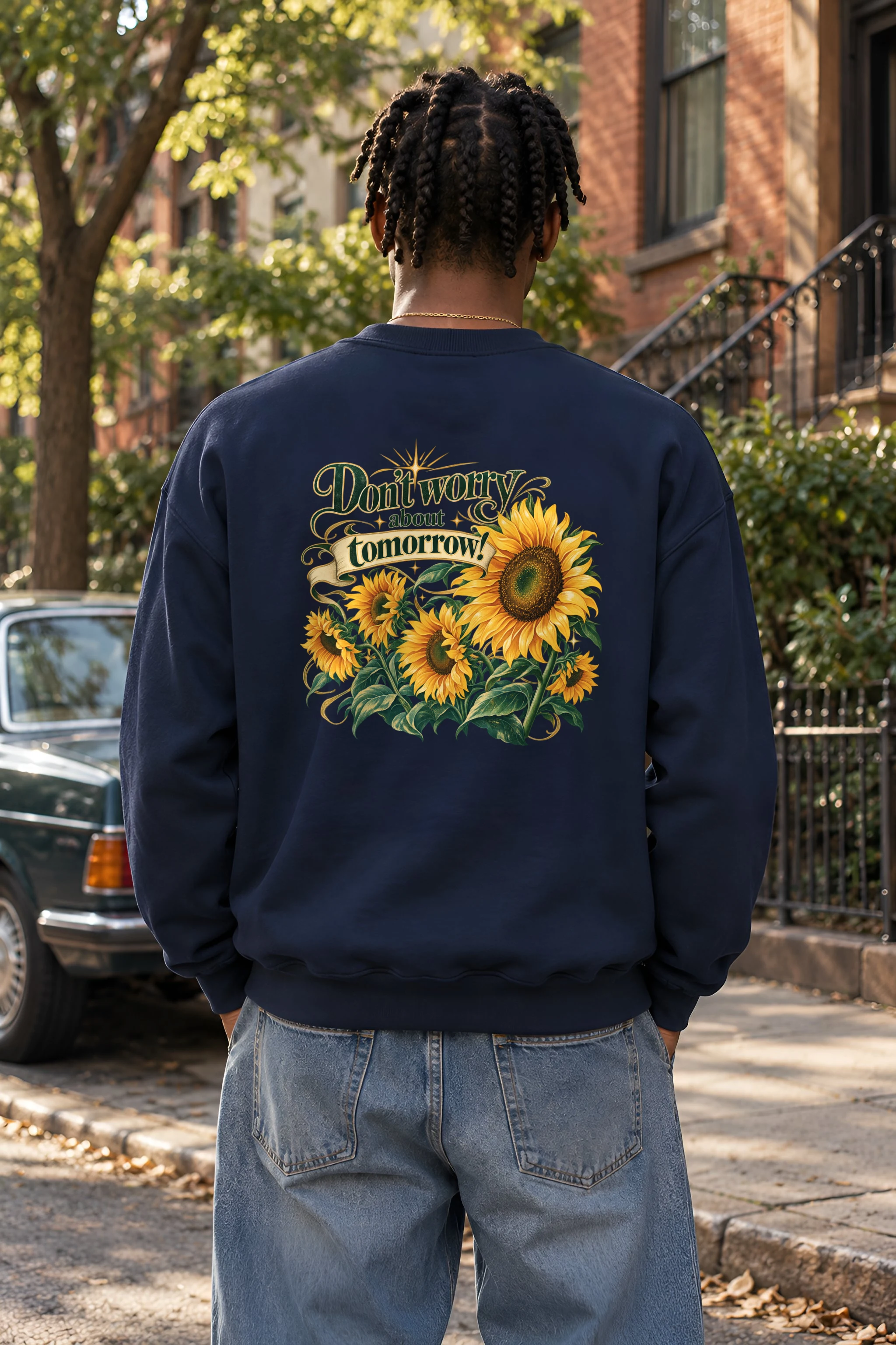 "Sunflower Tomorrow" 1 Crewneck Sweatshirt