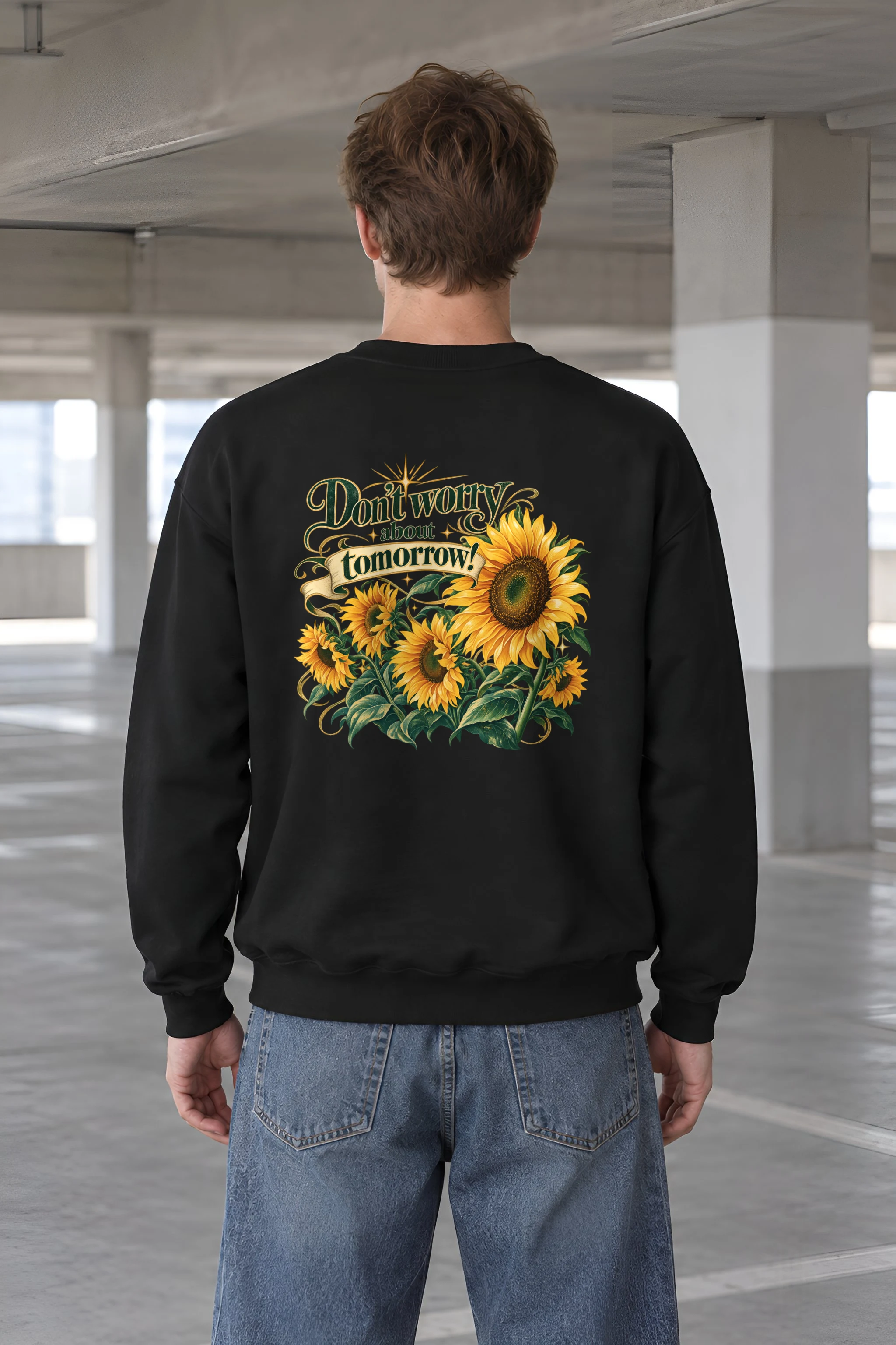 "Sunflower Tomorrow" 1 Crewneck Sweatshirt