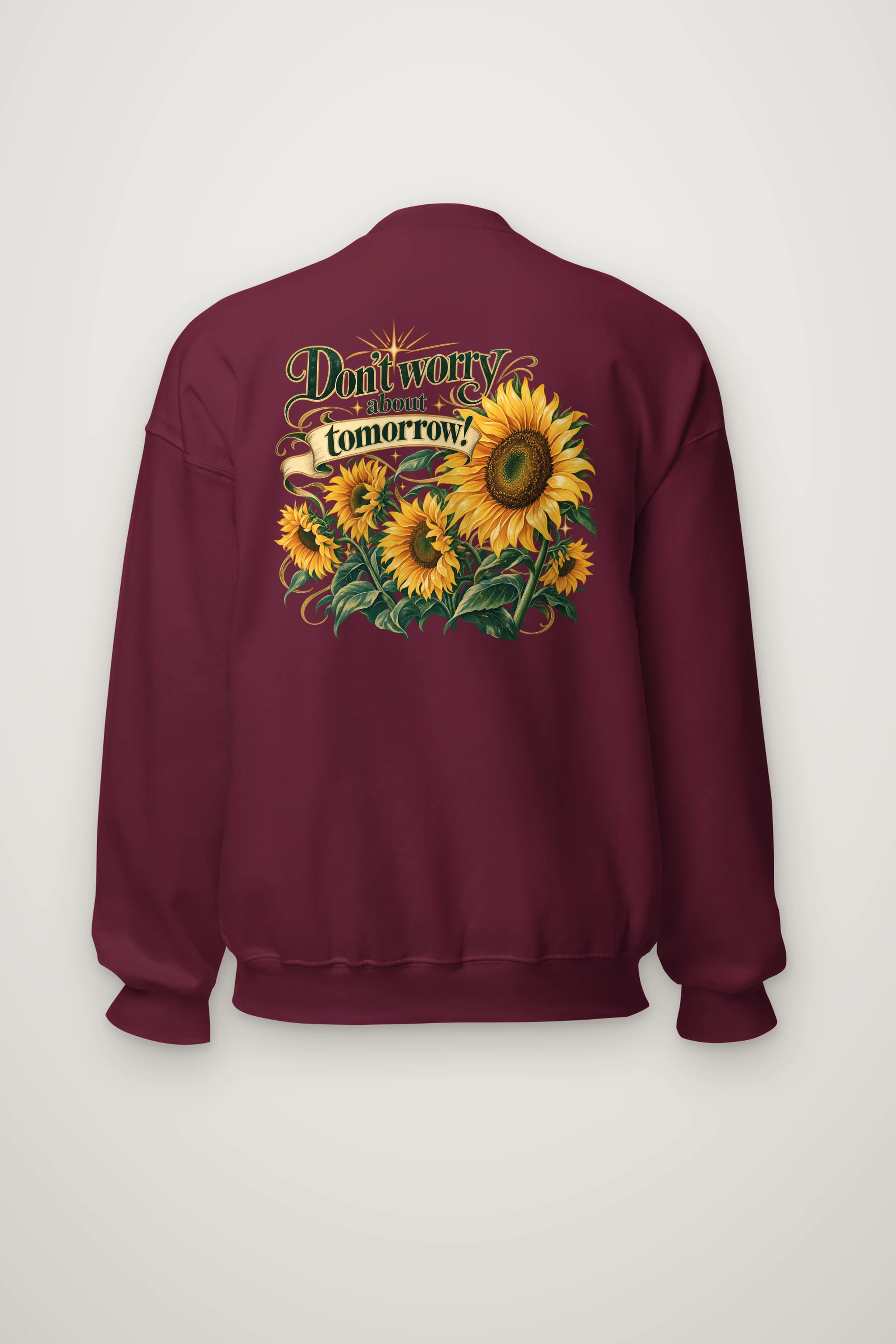 "Sunflower Tomorrow" Heavy Blend Unisex Crewneck Sweatshirt