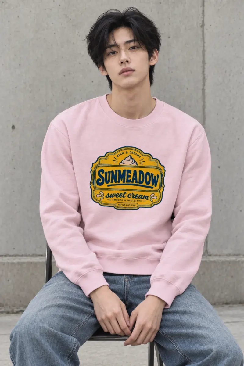 "Sunmeadow Sweet Cream" Heavy Blend Unisex Crewneck Sweatshirt | Gildan 18000