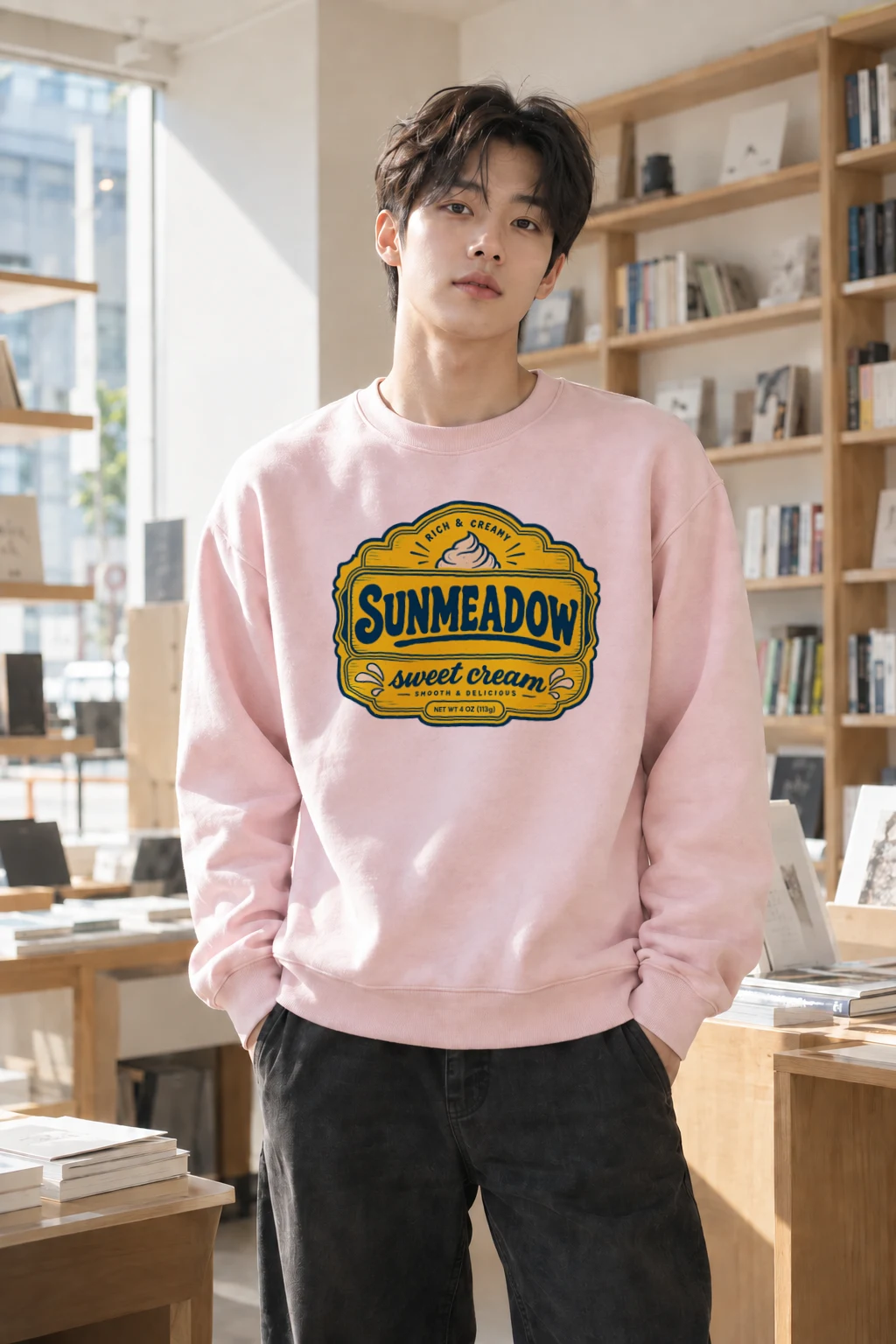 "Sunmeadow Sweet Cream" Heavy Blend Unisex Crewneck Sweatshirt | Gildan 18000