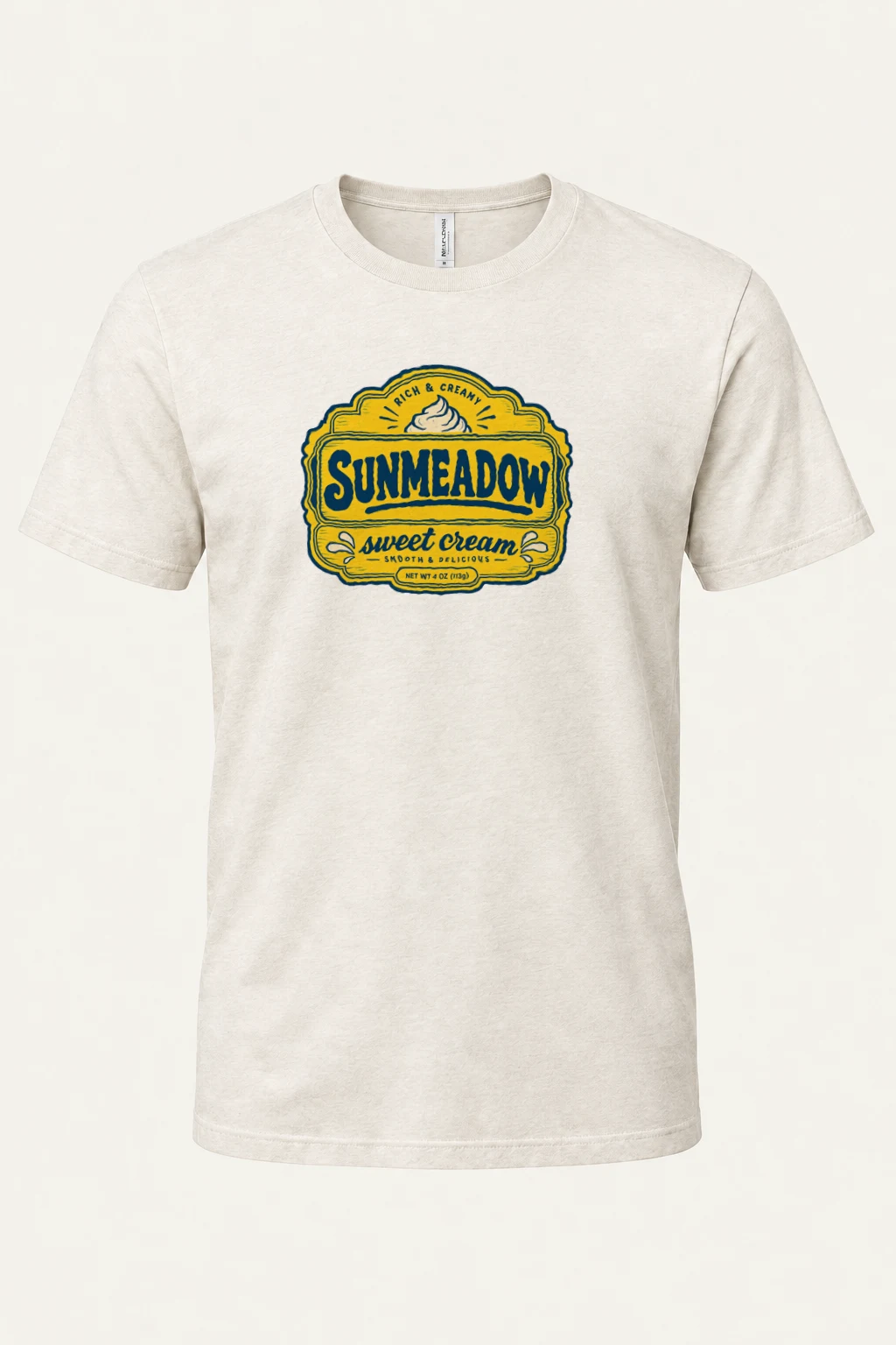 "Sunmeadow Sweet Cream" Heavyweight Unisex Crewneck T-shirt | Gildan 5000