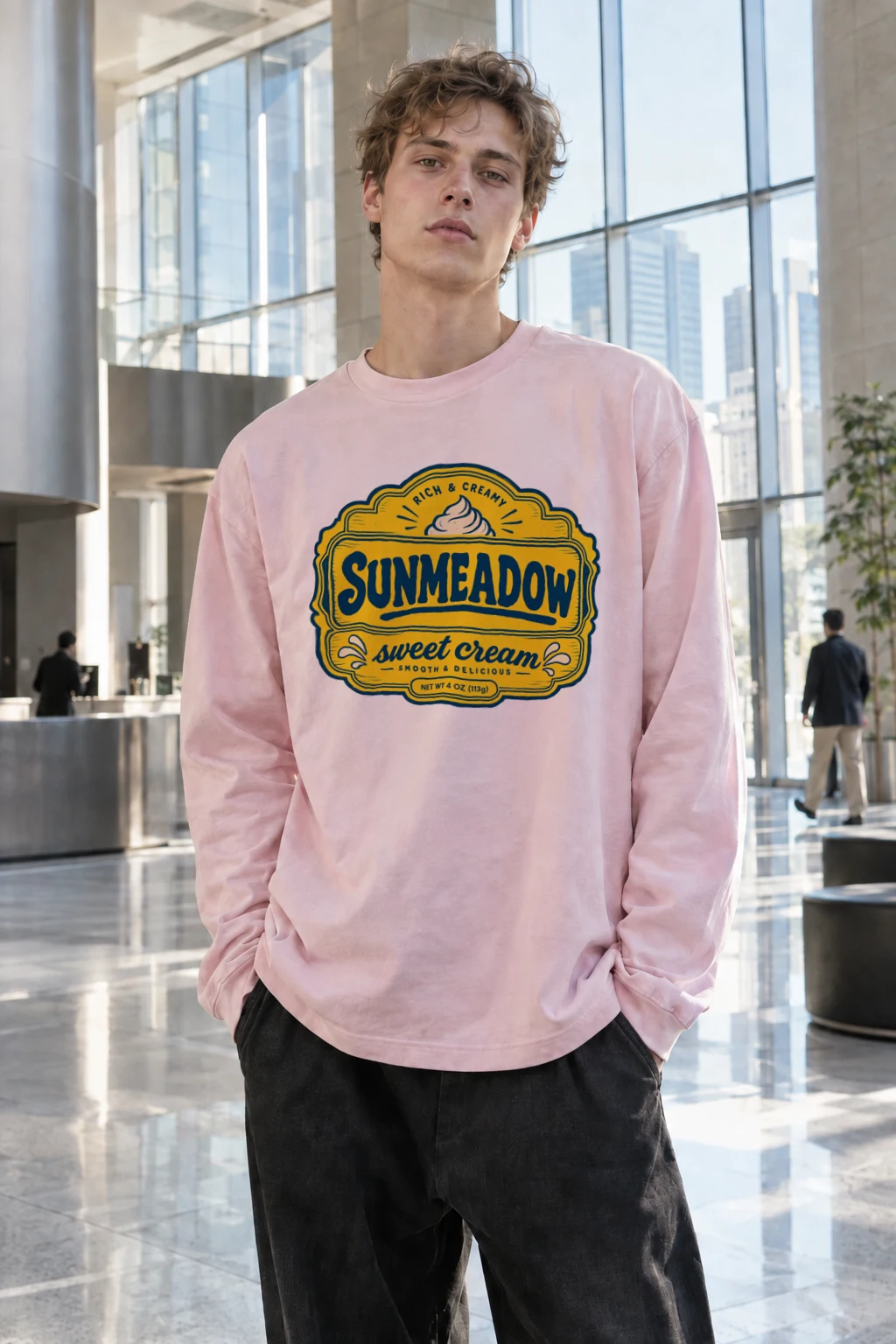 "Sunmeadow Sweet Cream" Unisex Longsleeve T-shirt | Gildan 2400