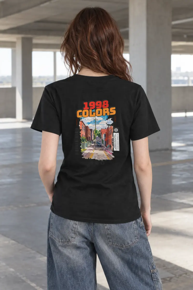 "Sunny Korea Streetscape" Heavyweight Unisex Crewneck T-shirt
