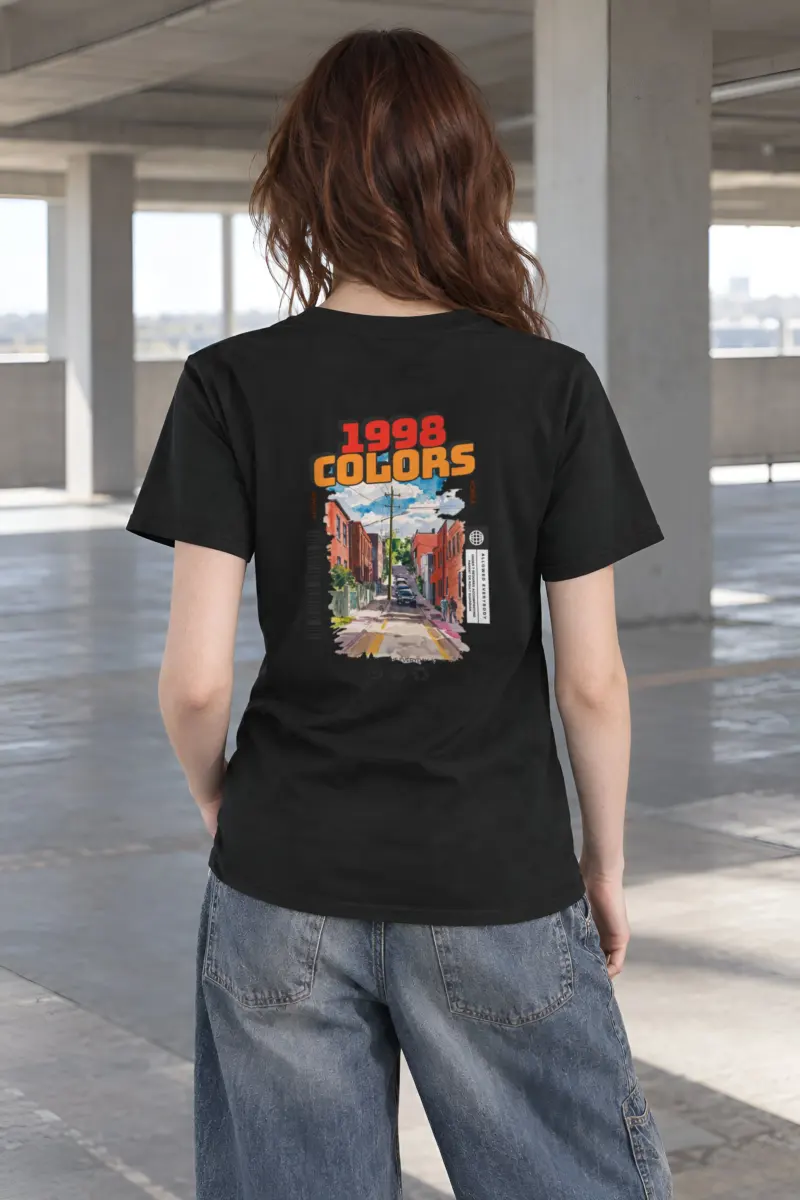 "Sunny Korea Streetscape" Heavyweight Unisex Crewneck T-shirt